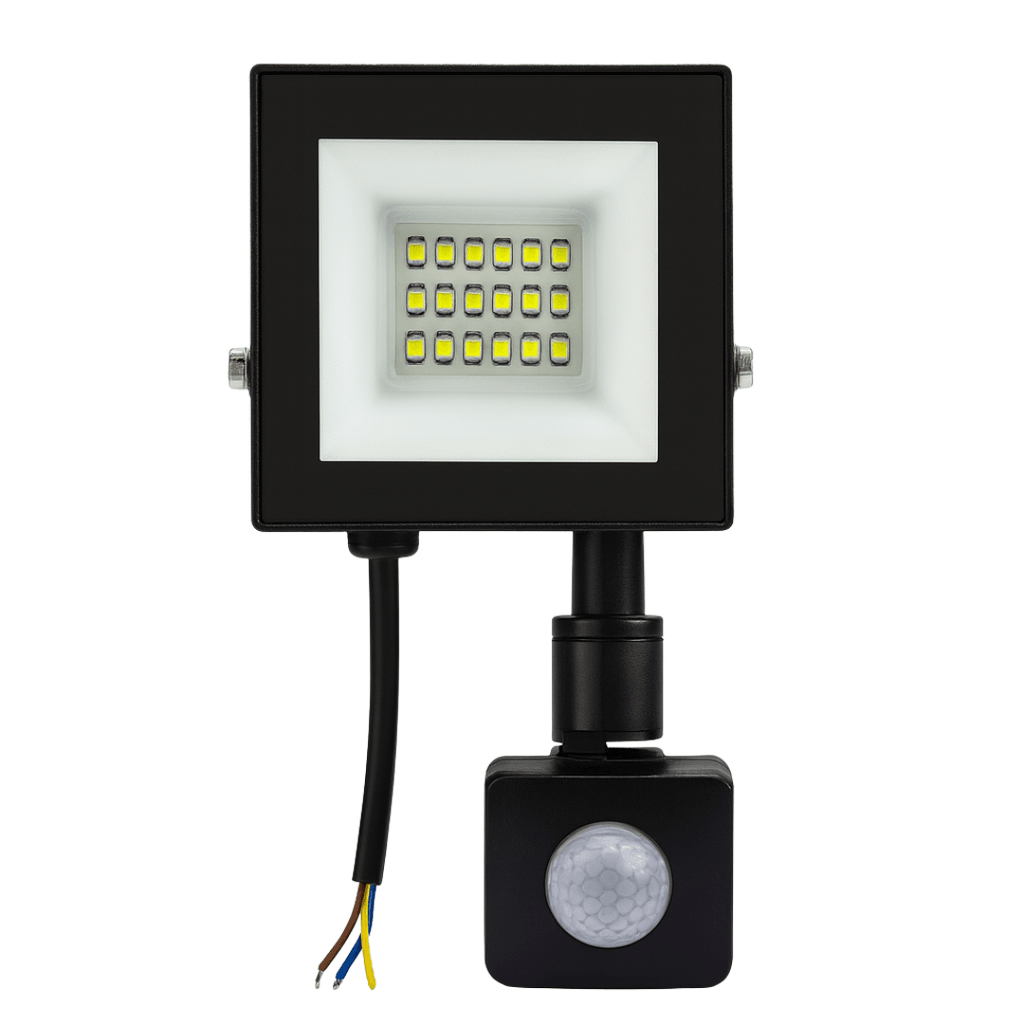 Giga Led Reflektor sa senzorom, 10W, Crni