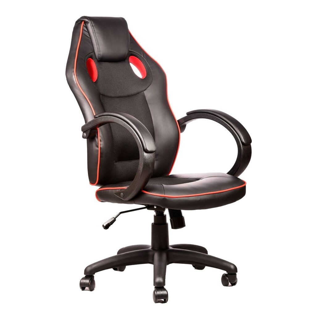 Kancelarijska / gejmerska stolica 8016 vještačka koža, crno crvena