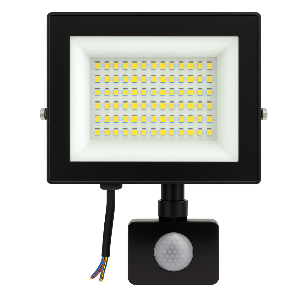 Giga Led Reflektor sa senzorom, 70W, Crni