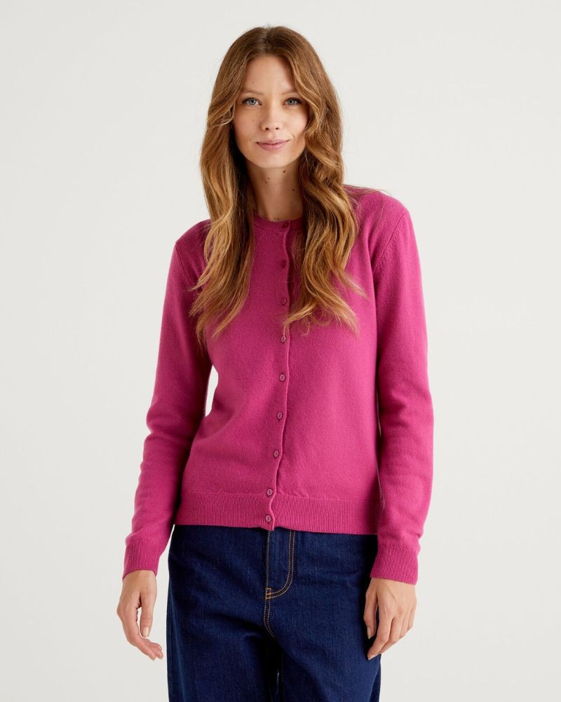 Benetton Majica Koreanskom dugi rukava  3G3 za žene