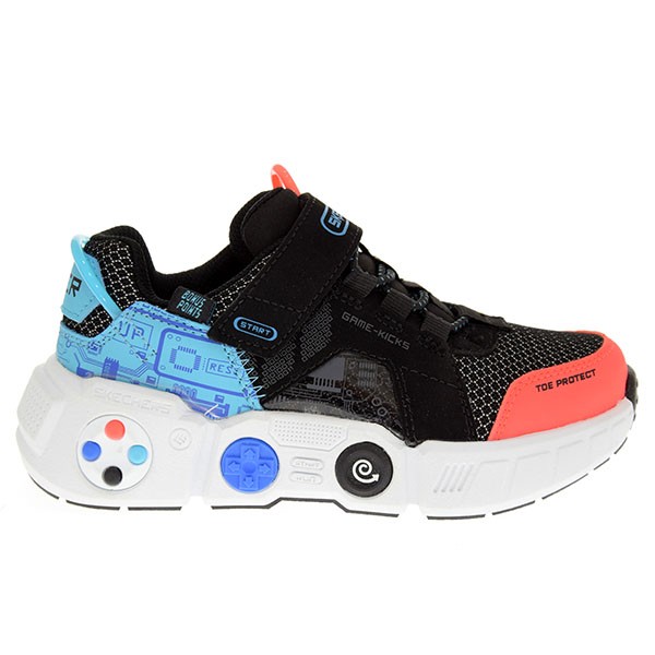 SKECHERS Gametronix patike za dječake, crne i plave