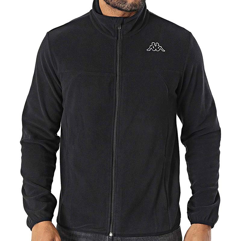 KAPPA Muška dukserica Fleece logo saurion slim, Crna