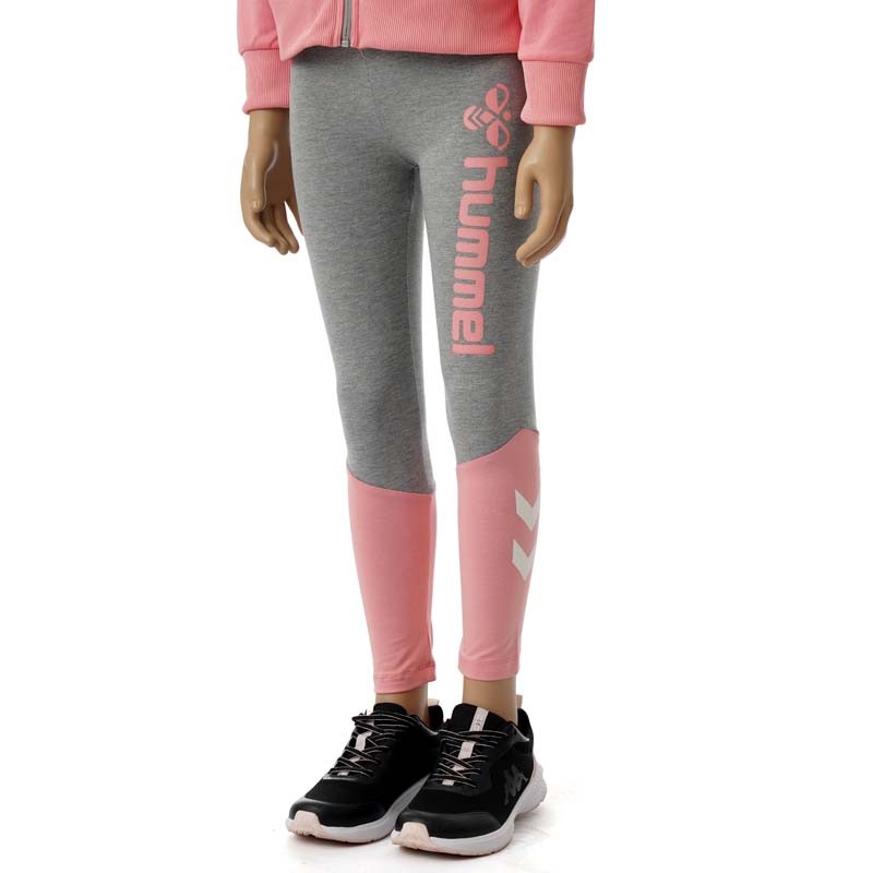 HUMMEL Helanke za djevojčice Hmltaj, sivo-roze