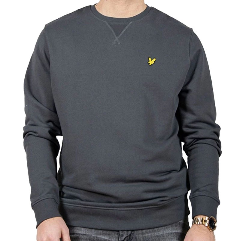 LYLE AND SCOTT Muška dukserica s okruglim izrezom, tamno siva