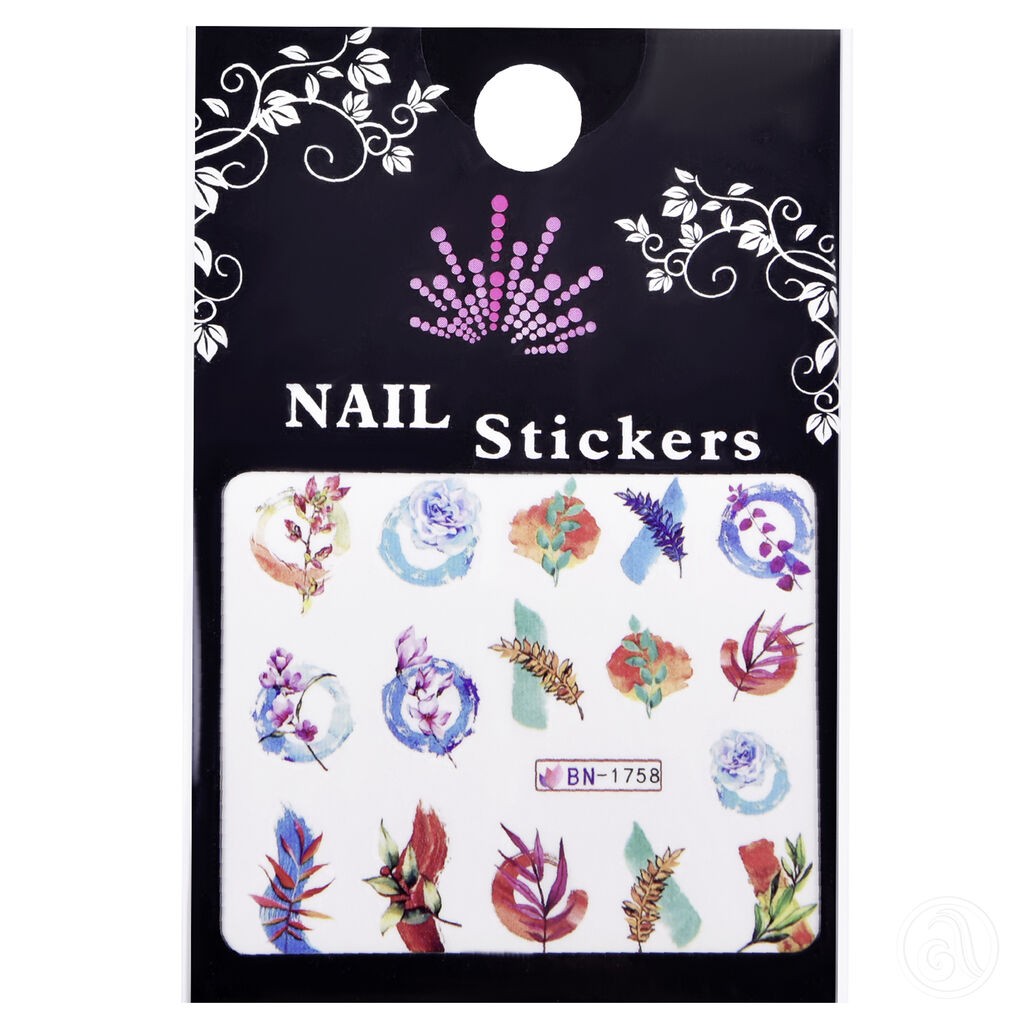 Perfect Nails Naljepnice za nokte vodene cvijeće ASNZJT1758