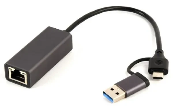 GEMBIRD USB 3.1 + USB C gigabitni mrežni adapter