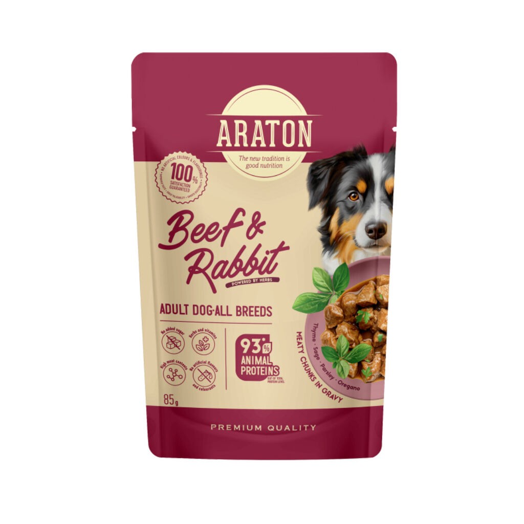 Araton Hrana za pse Adult, Govedina i zečetina, 85 g