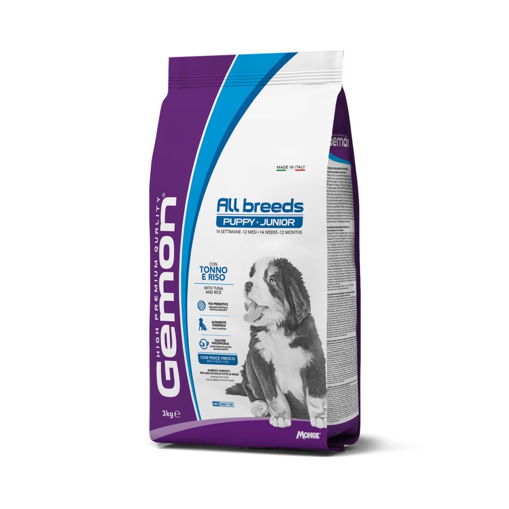 Gemon Hrana za štence Puppy Junior, Tuna i riža, 3 kg