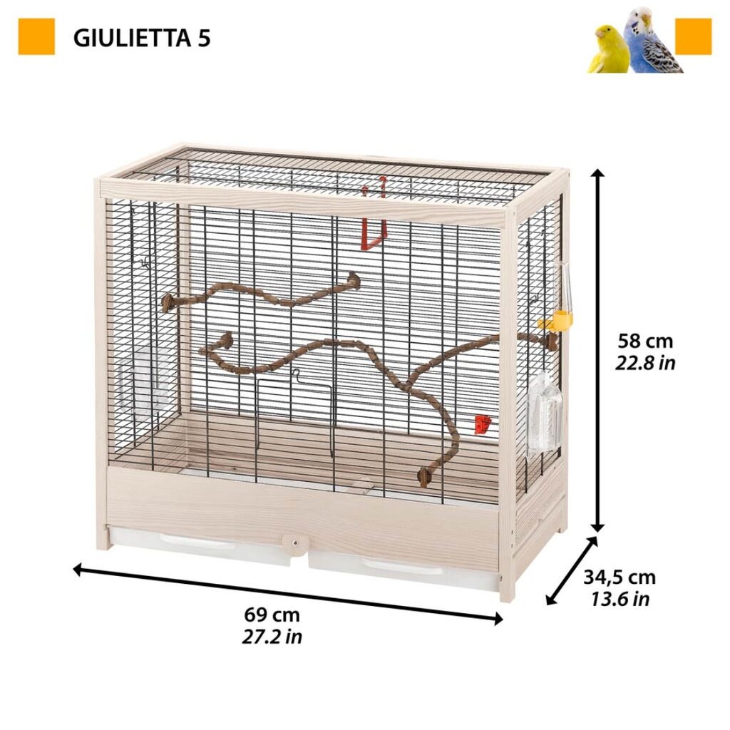 Ferplast Kavez za Ptice Giulietta 5, 69x34.5x58 cm