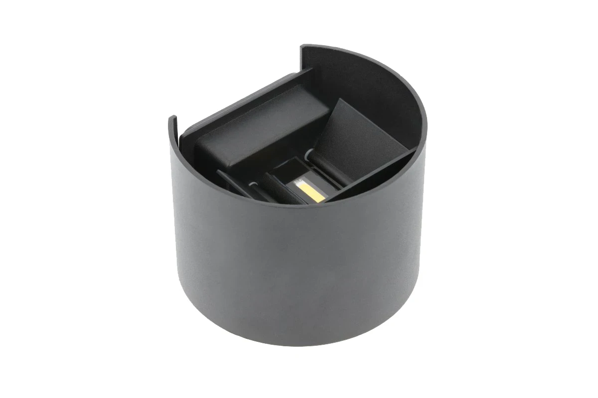 MISSOURI LED zidna lampa O, 7W, 4000K, 540lm, IP54, siva