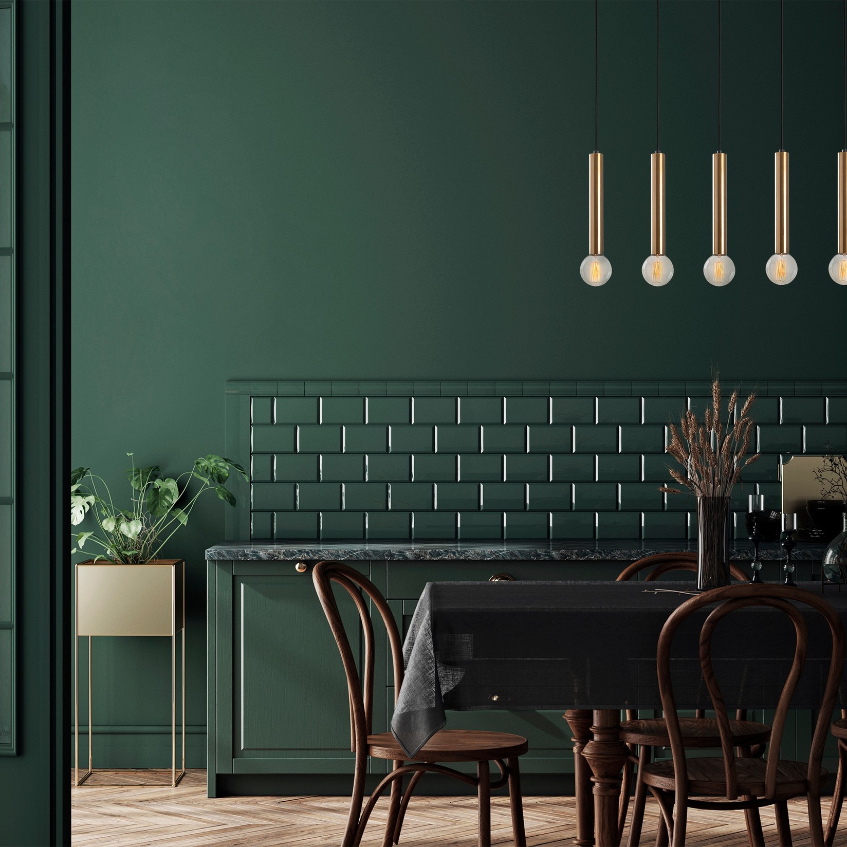 Opviq Luster Tempo-6017, 136 cm, 5xE27