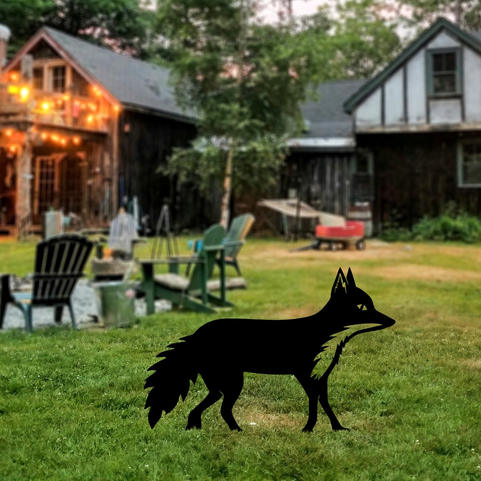 Aberto Design Dekorativna figura Lisica 01, 48x50 cm, 1,5 mm