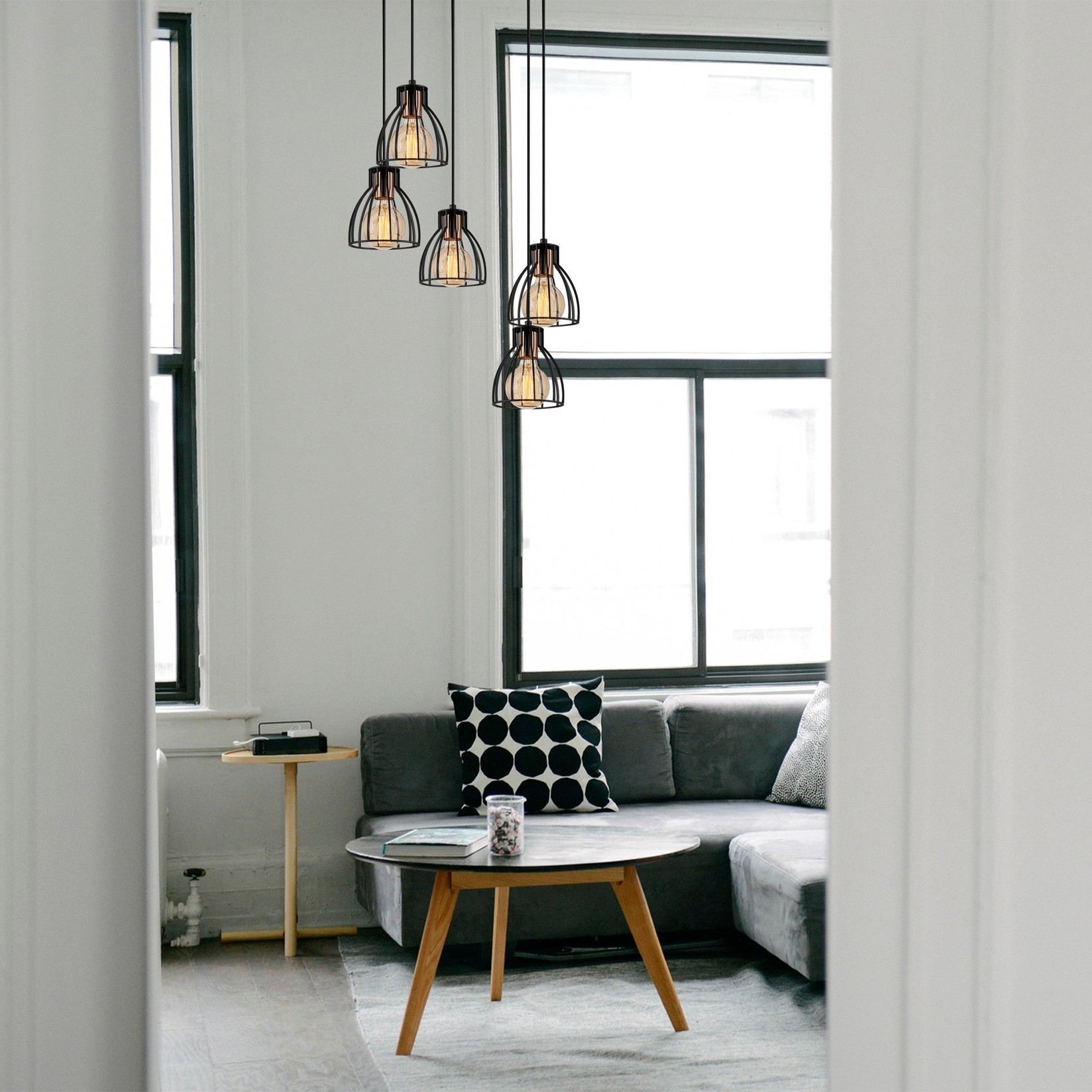 Opviq Luster Kemah-N-1237, 109cm, 47cm, 5xE27, 40W