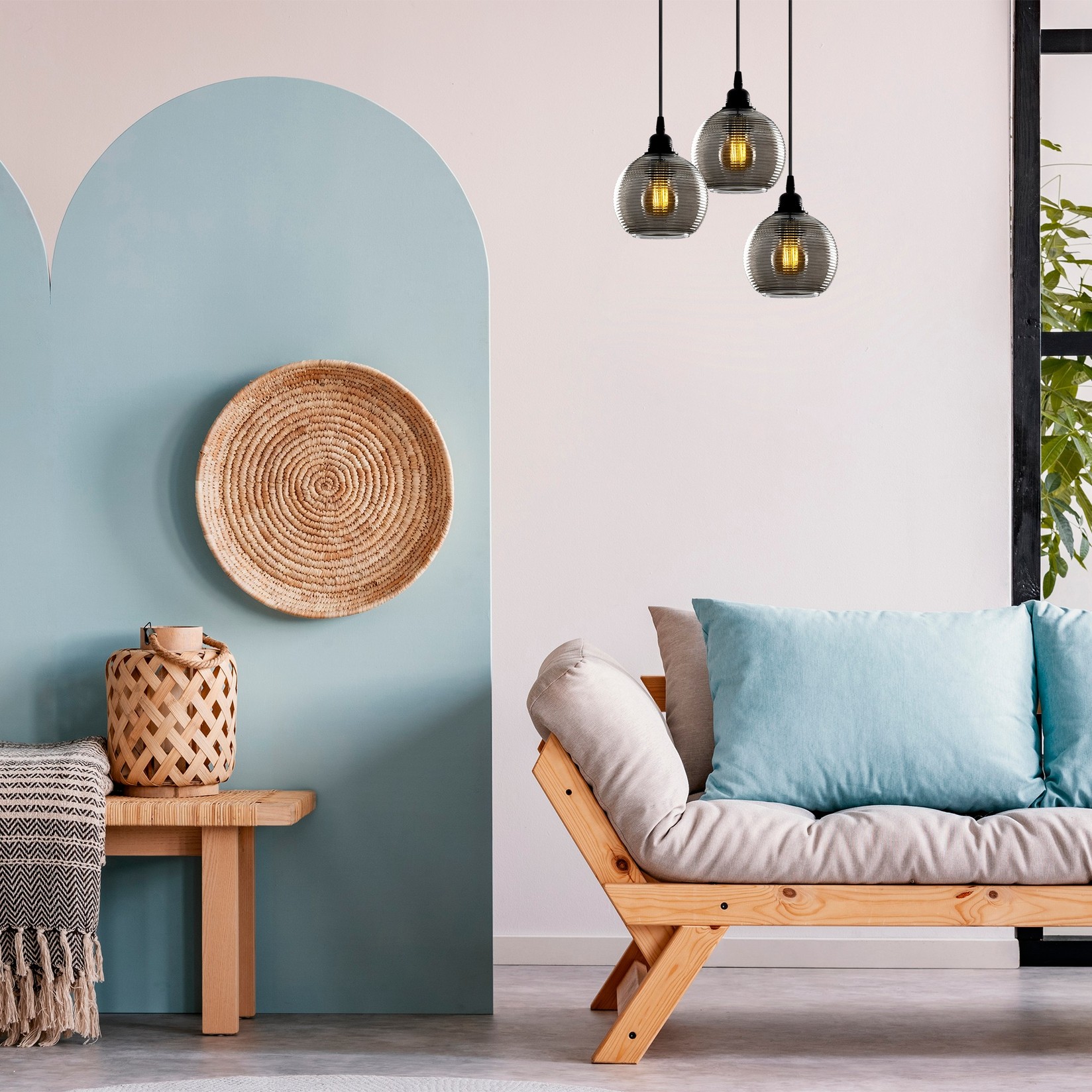 Opviq Luster Smoked-031, 40x40cm, 3xE27, 40W