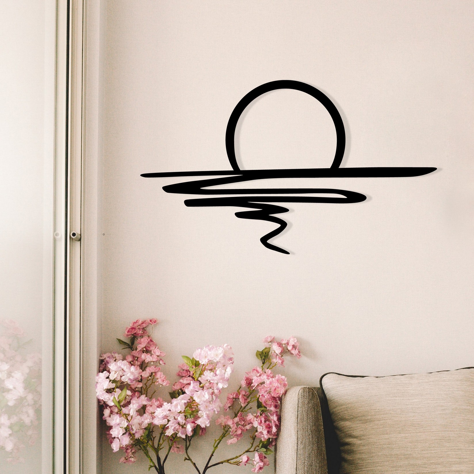 Wallity Zidna dekoracija Sparkle, 70x41 cm, 1,2 mm, Crna