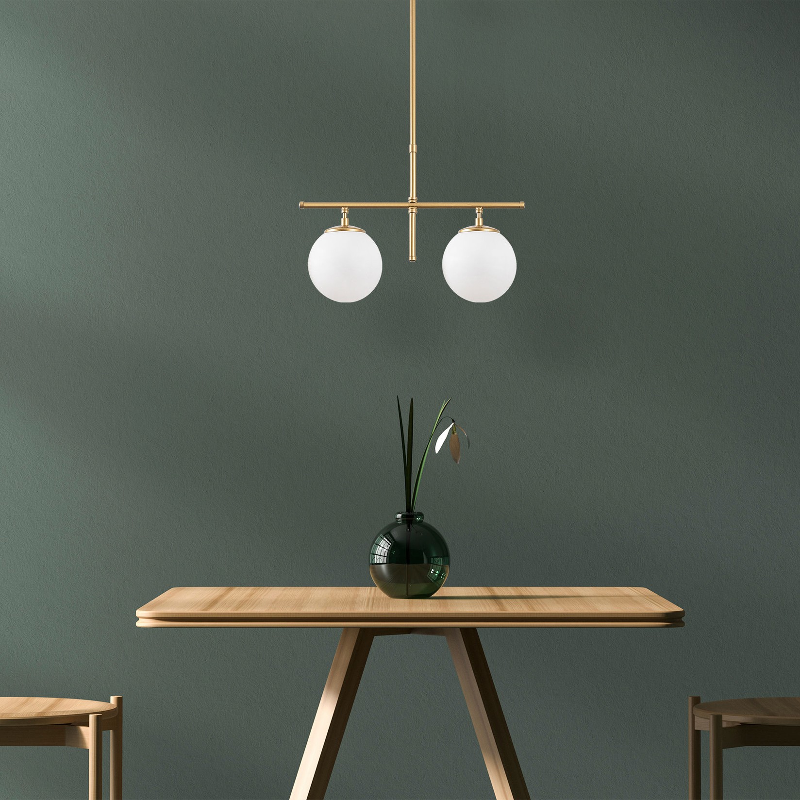 Opviq Luster Roe-10765, 52x15x36-76cm, Zlatne boje