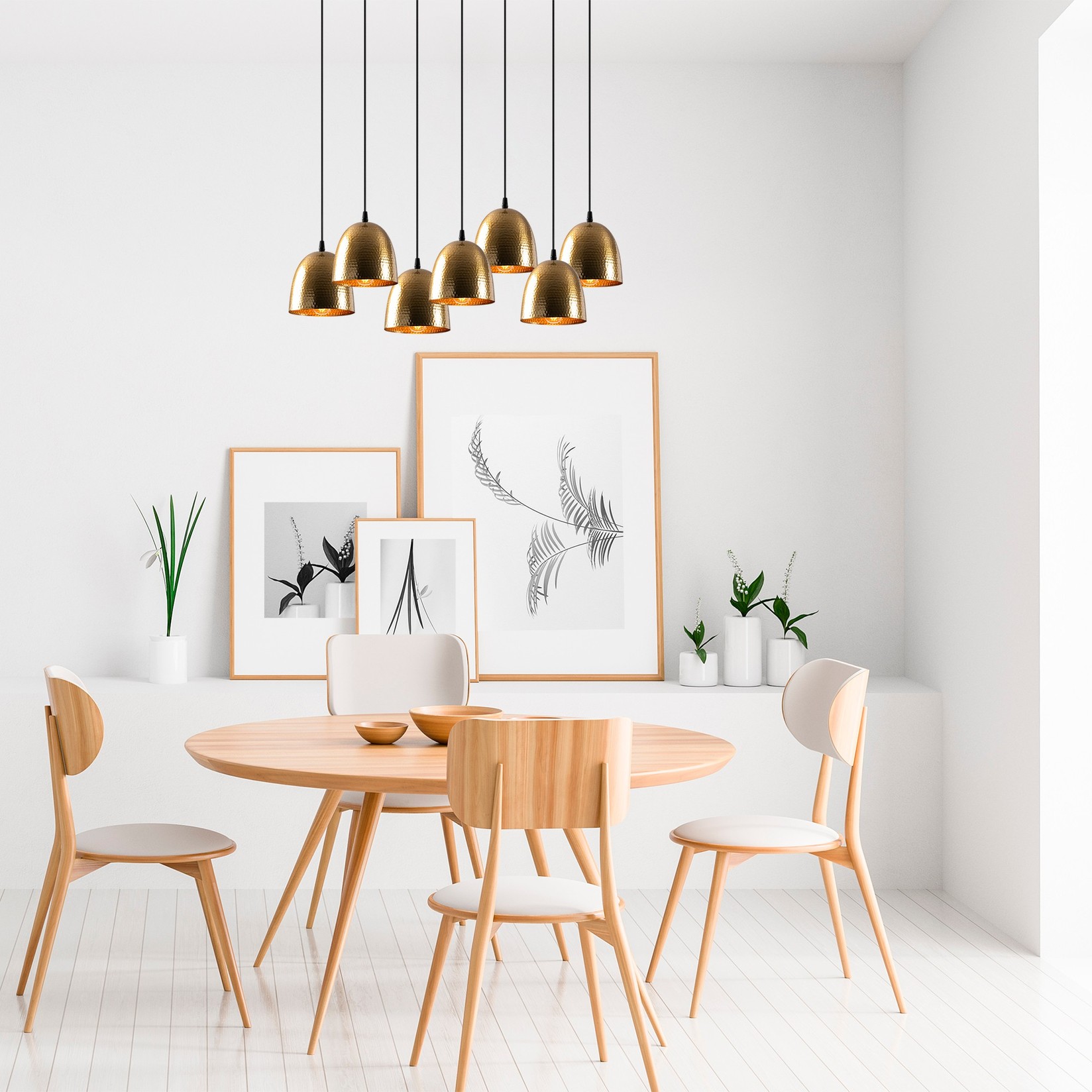 Opviq Luster Tattoo-6184, 85x35cm 7xE27