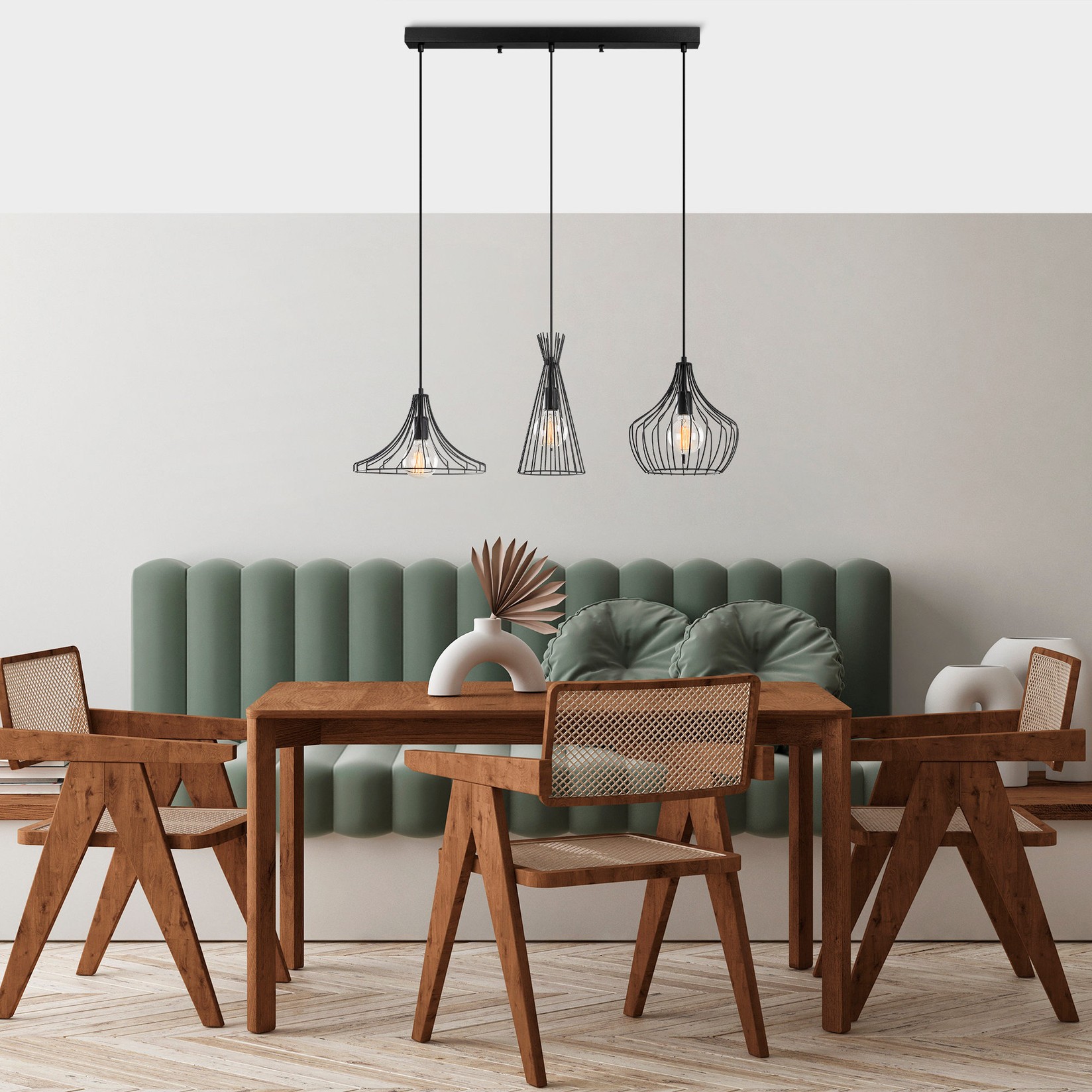 Opviq luster Mesopotamya-N-1287, 55 cm, 3xE27