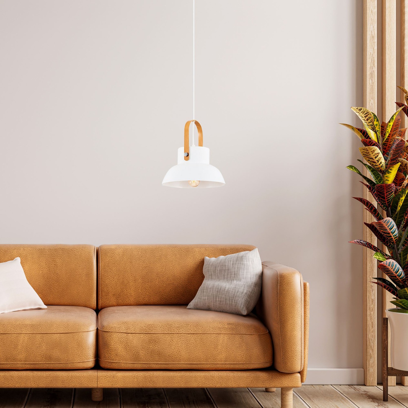 Opviq Luster L1570, 120 cm, 24 cm, E27, Bijela