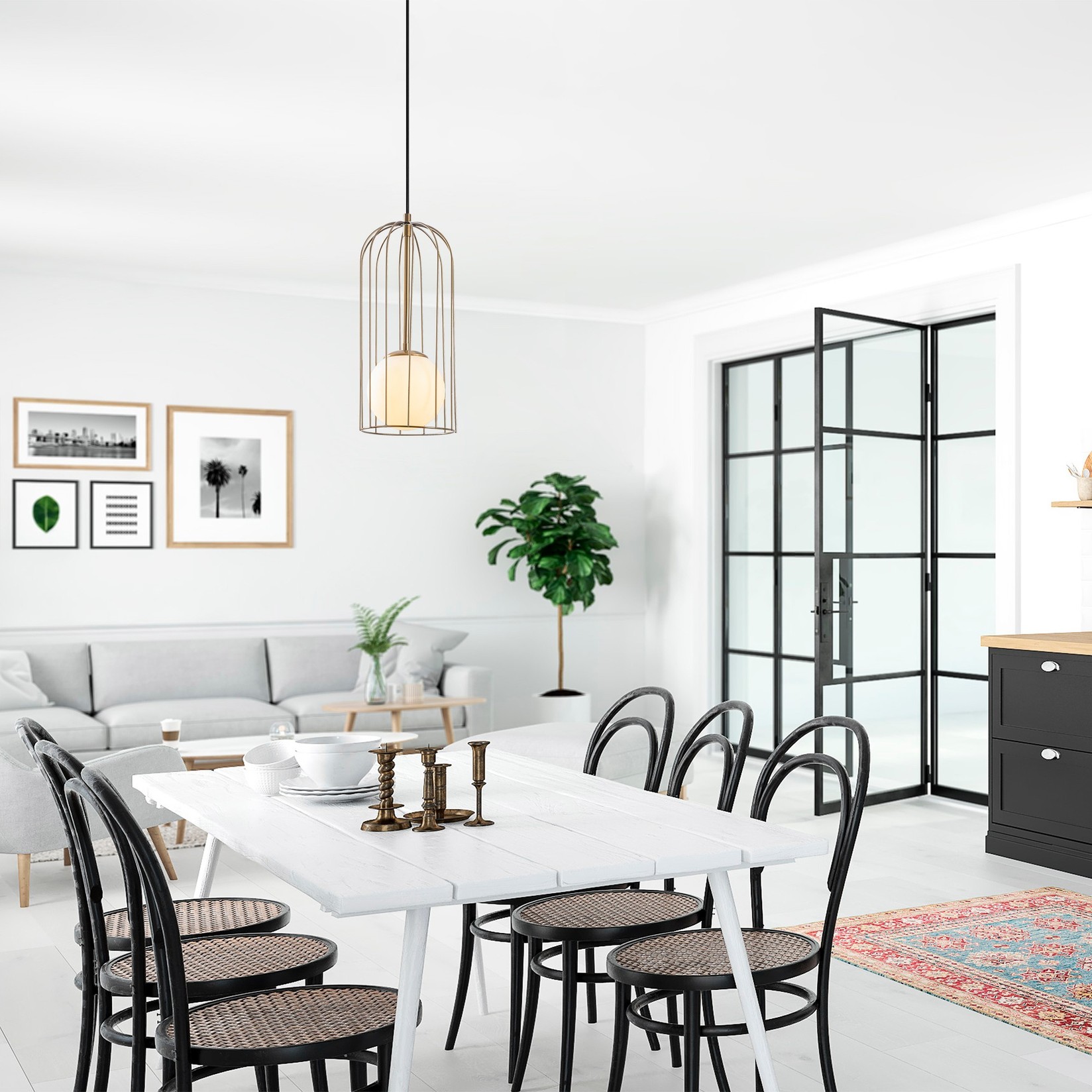 Opviq Luster Tweety-2915, 59-139cm, E27, 17x17 cm