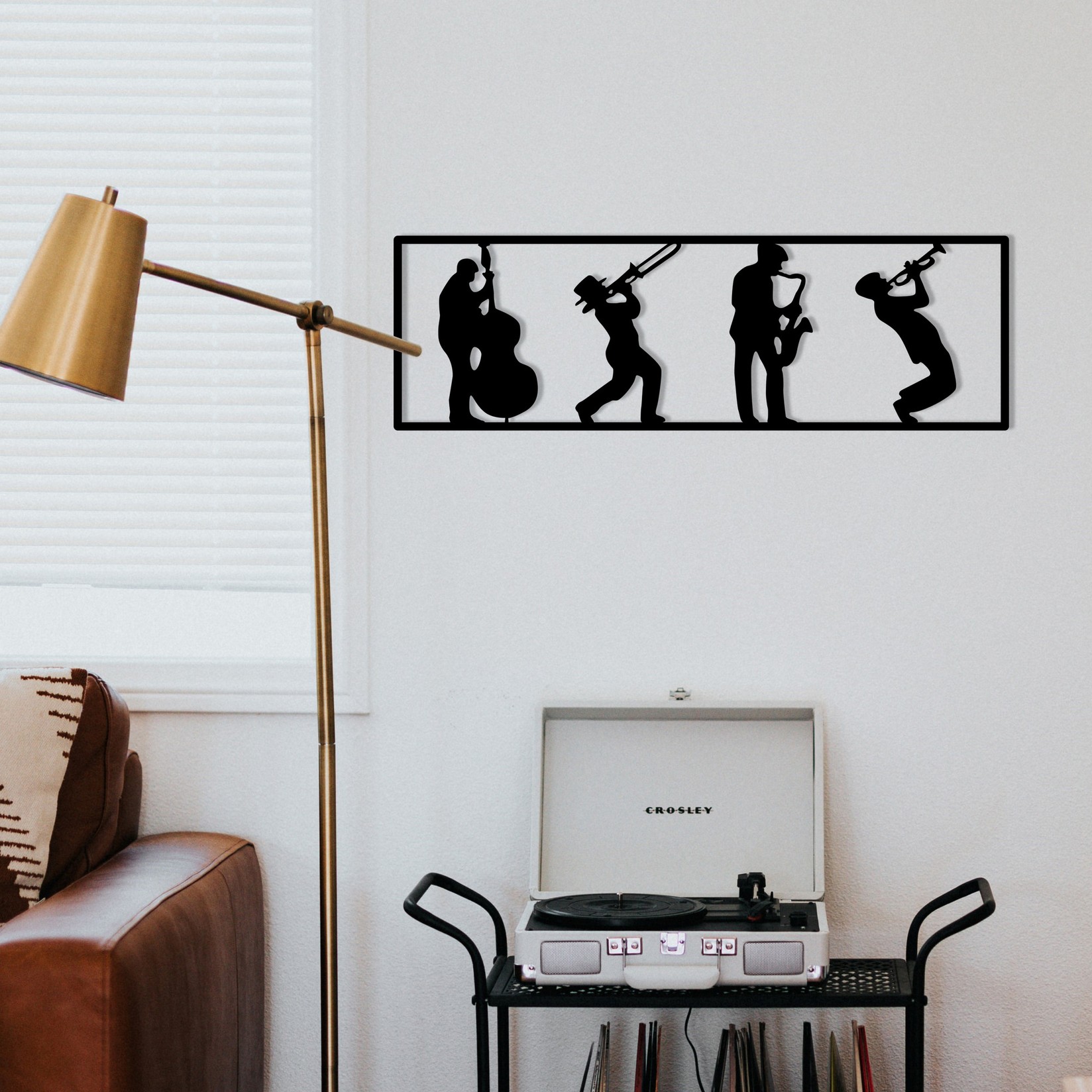 Wallity Zidna dekoracija Faraz, 68x22 cm, 1,2 mm, Crna