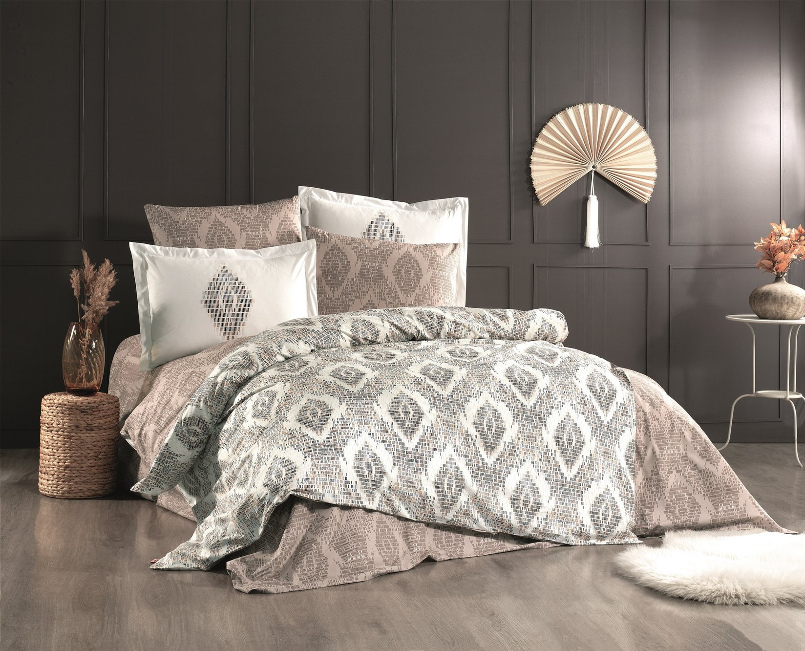 L'essentiel Maison set posteljine Retro, 200x220 cm, šareno