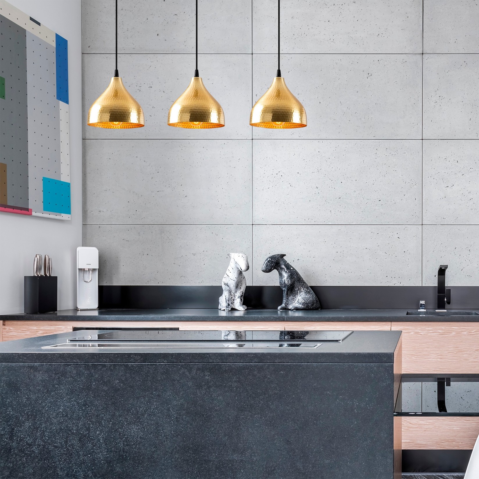 Opviq Luster Tattoo-6214, 114cm, 3xE27