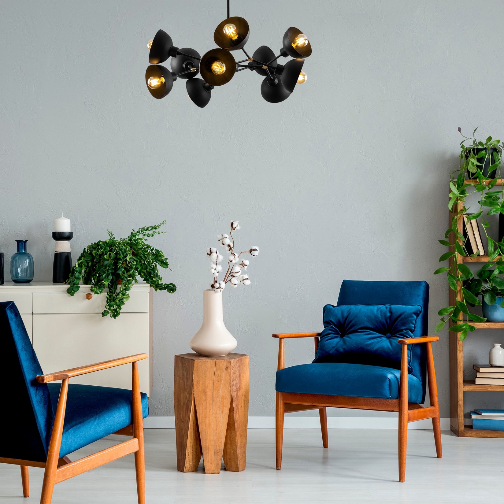 Opviq Luster Dram-1091, 60cm 75x75cm 10xE27, 40W