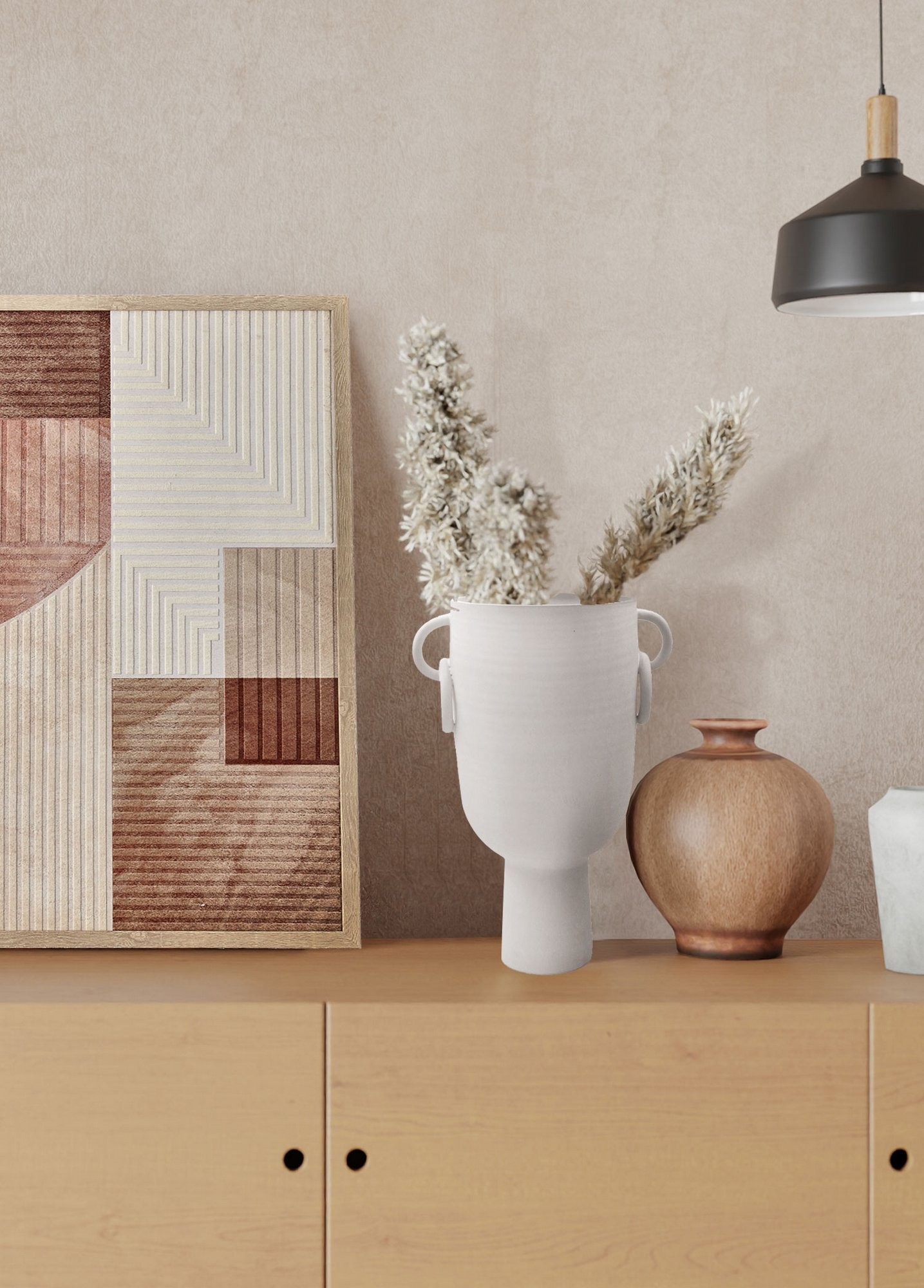 Aberto Design vaza DKR0470, 22x16x34 cm, bijela