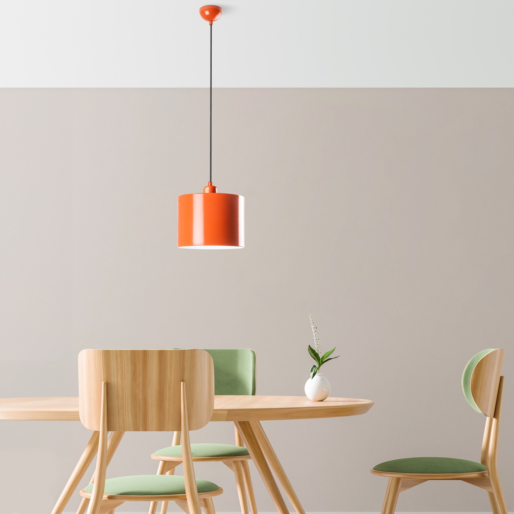 Opviq Luster Duz, 25-110cm, O20 cm, narandžasta