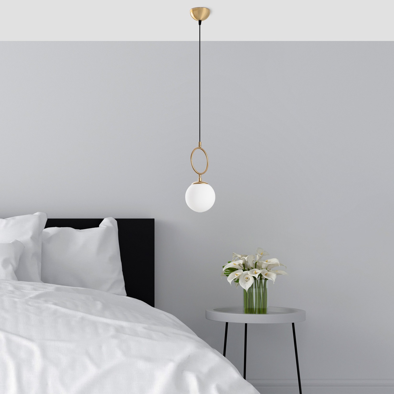 Opviq Luster Ring-13433, 41-127cm, 3xE14, 40W, zlatne boje