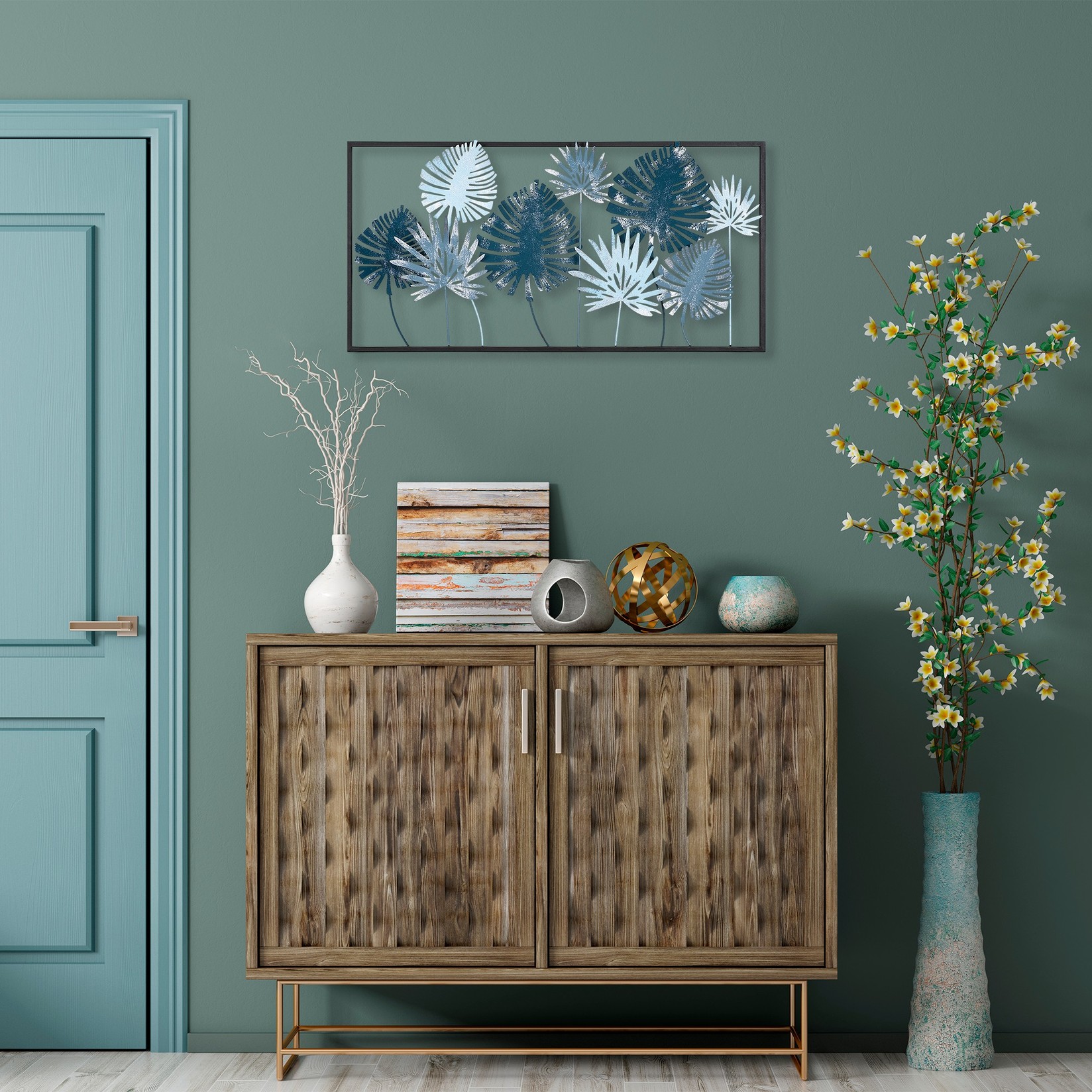 Wallity Zidna dekoracija Yildiz, 41x81x5 cm, Šarena