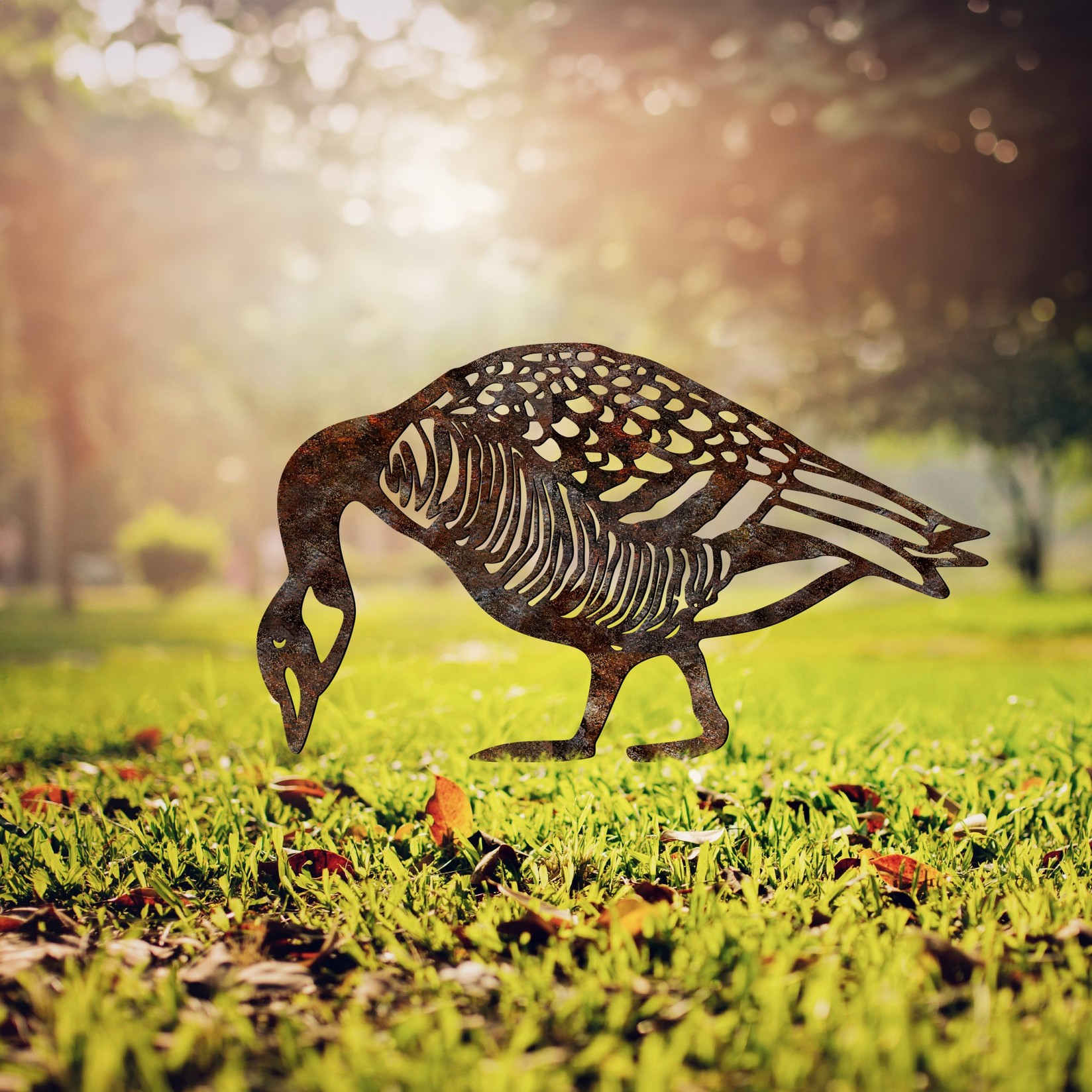 Aberto Design Dekorativna figura Guske -A 02, 44x50 cm, 1,5 mm