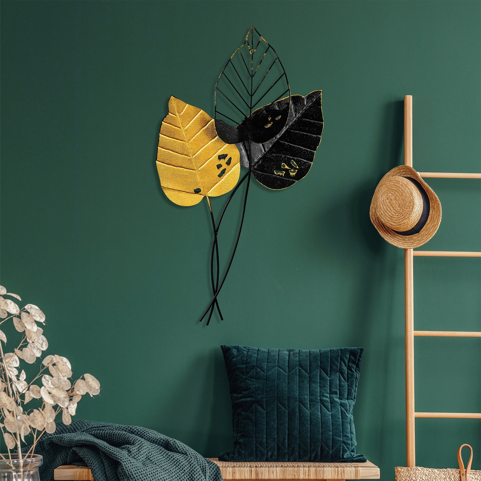 Wallity Zidna dekoracija Jesen 2, 45x85 cm, Žuto-crna