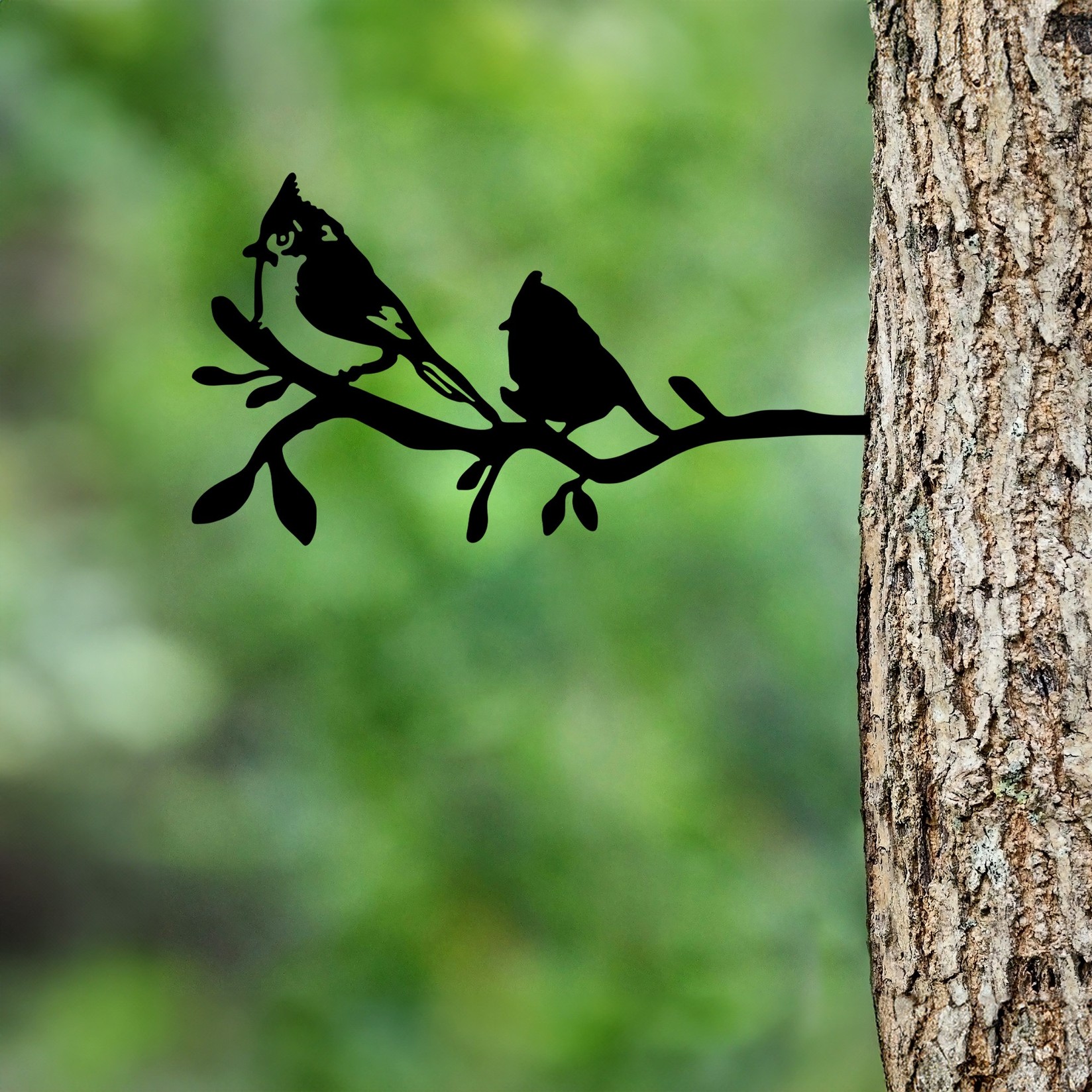 Aberto Design Dekorativna figura Ptica na grani 07, 45x23 cm, 1,5 mm