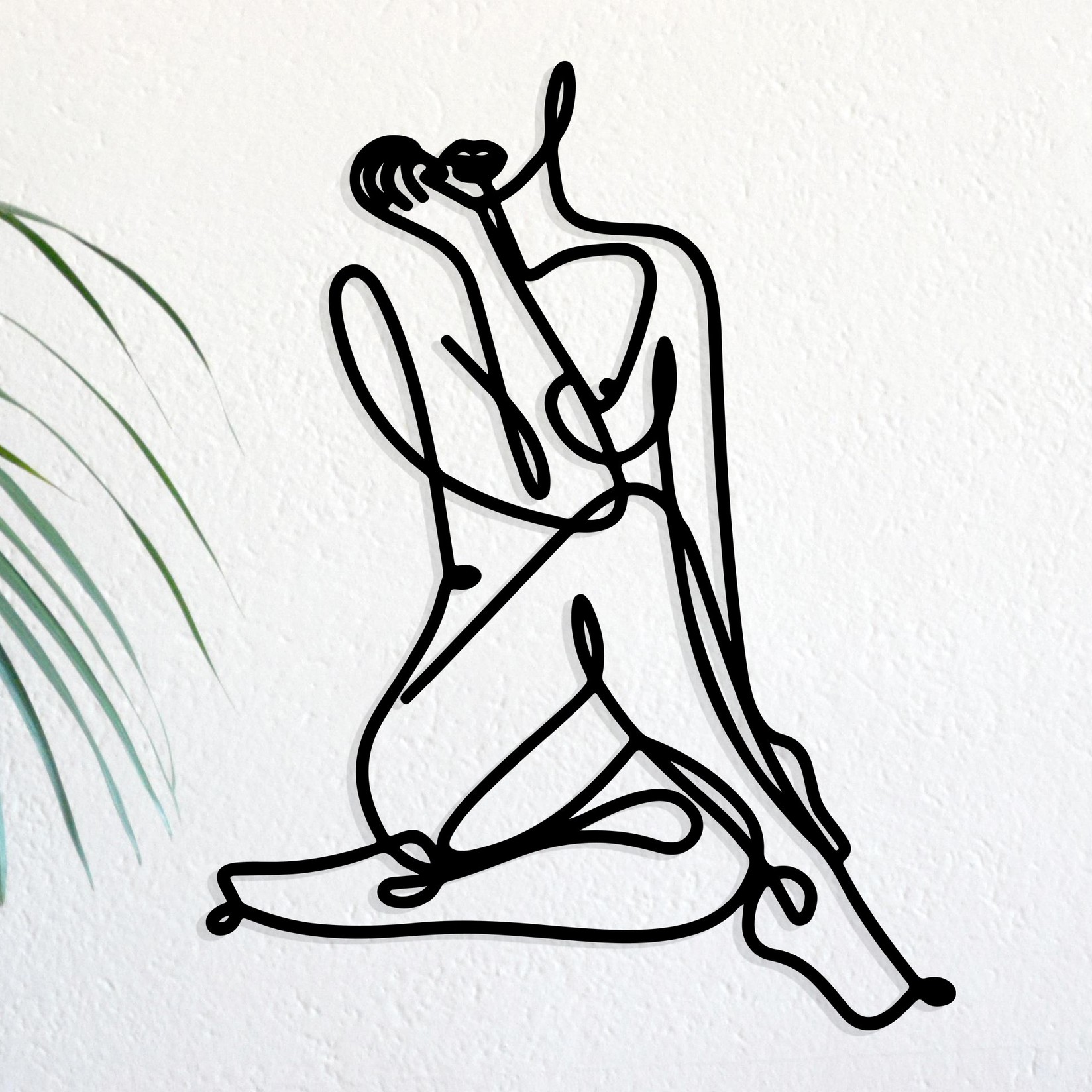 Wallity Zidna dekoracija Eve, 39x50 cm, 1,2 mm, Crna