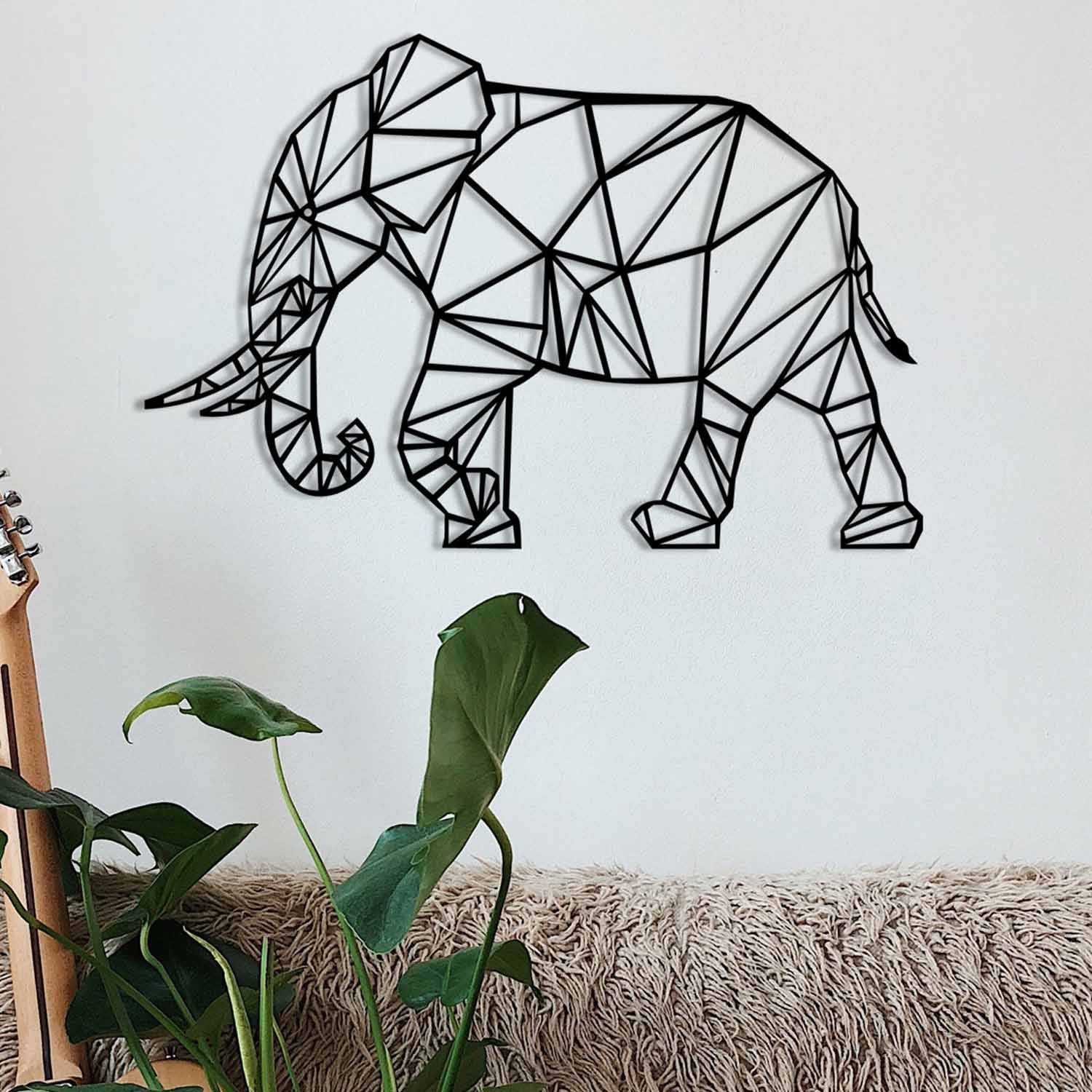 Wallity Zidna dekoracija Bacio-M115, 70x46 cm, 1,2 mm, Crna