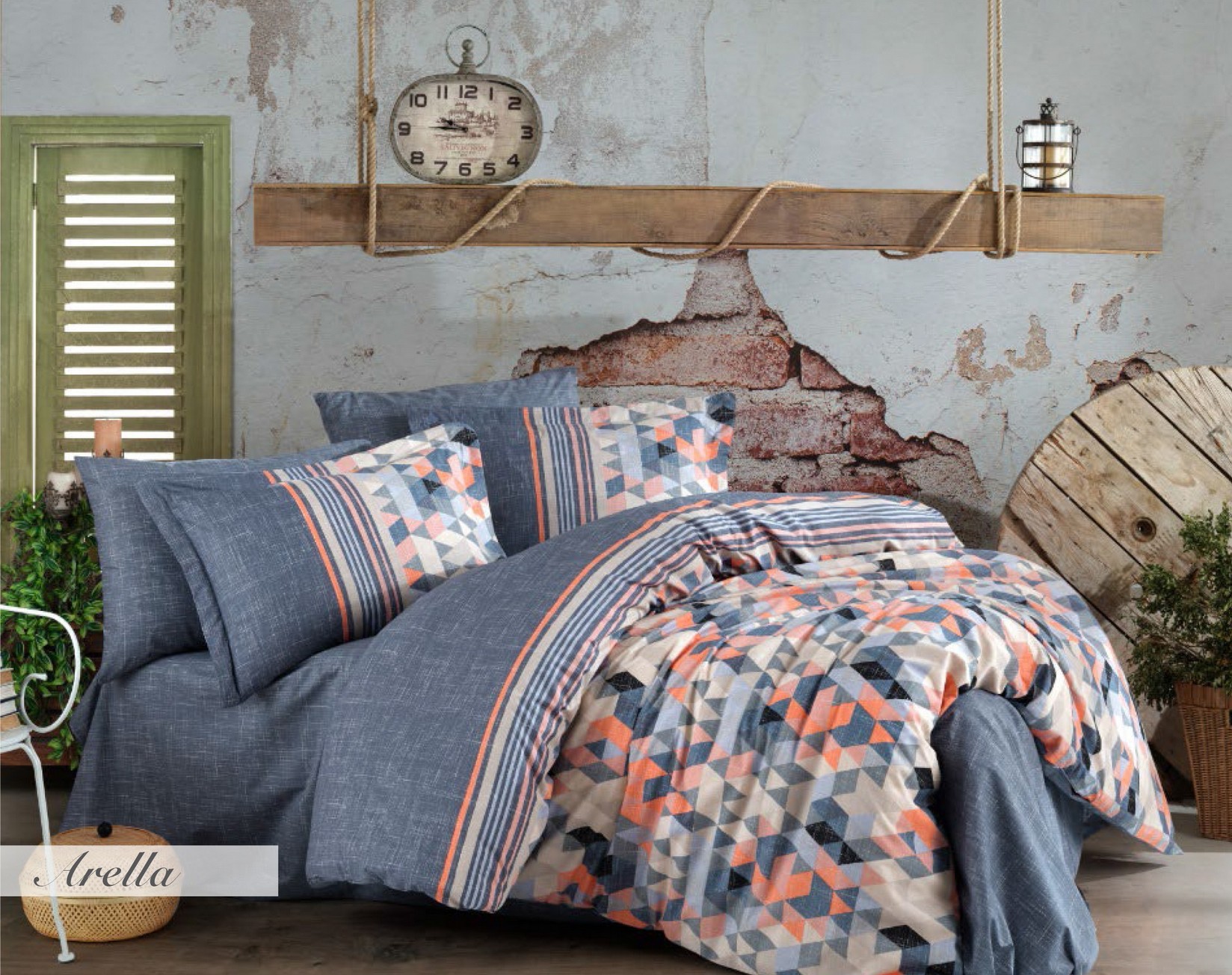 L'essentiel Maison set posteljine Arella, 200x220 cm, šareno