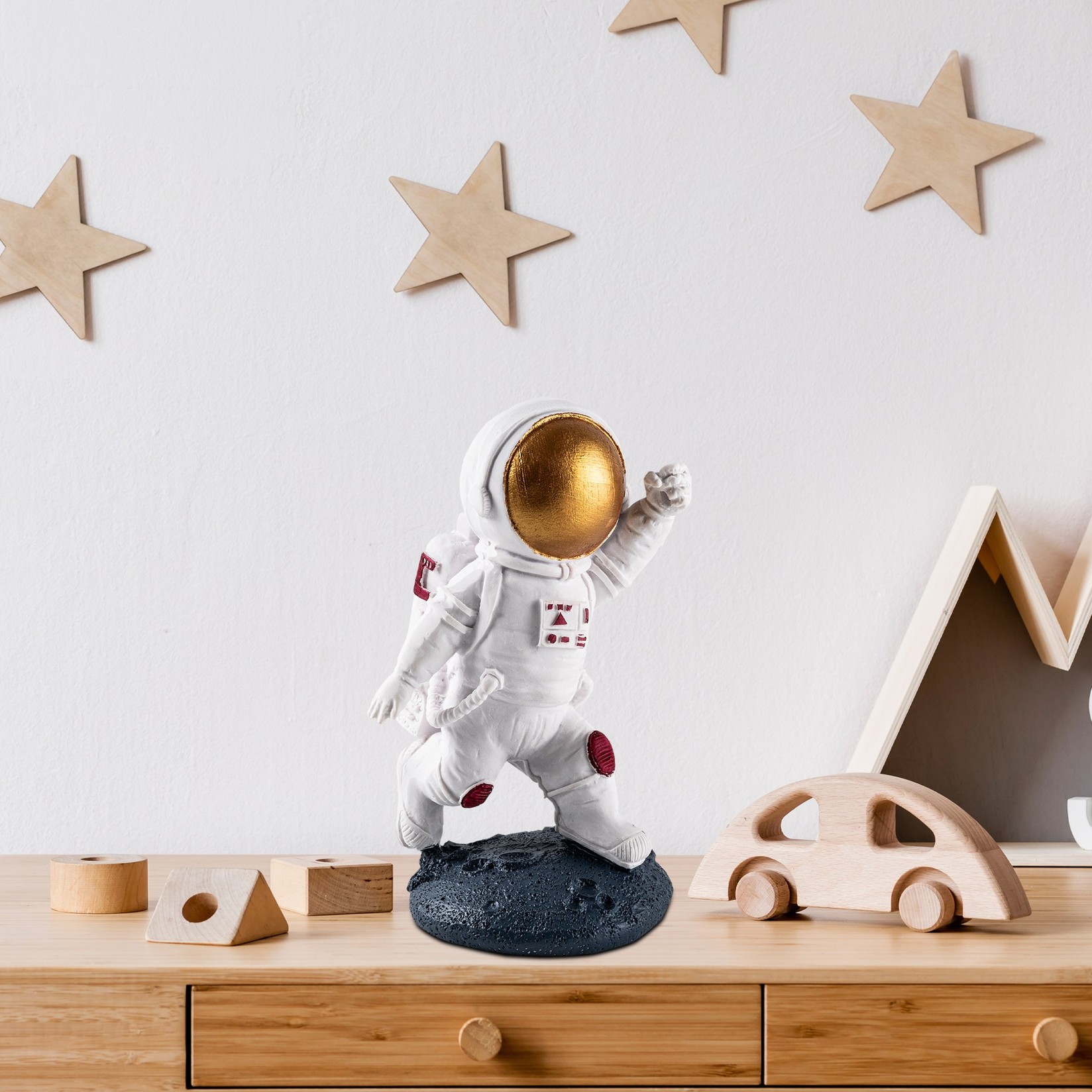 Aberto Design Dekorativna figura Yak-047, 10x10x16 cm, Bijela