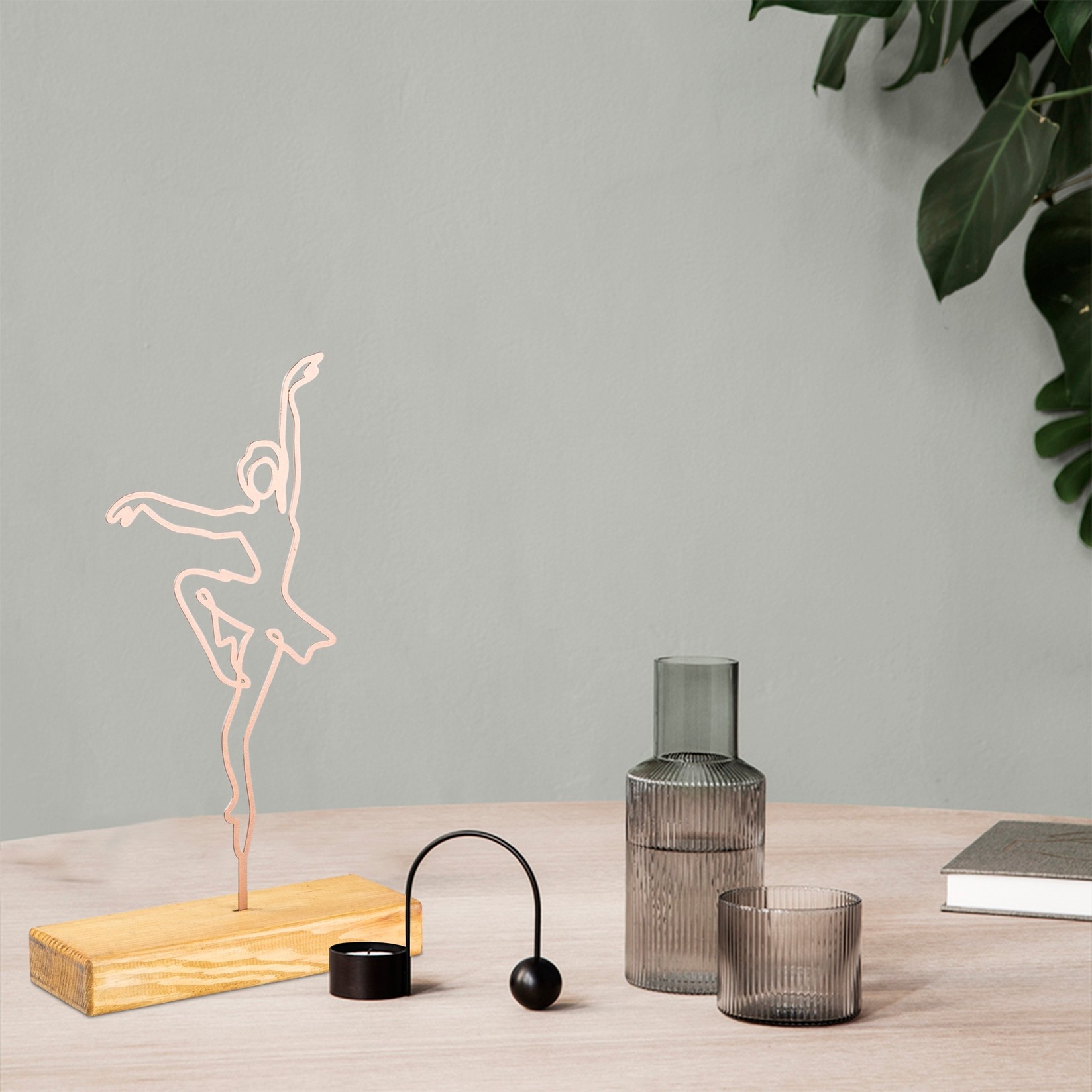 Aberto Design Ukrasna figura Balerina, 20x40x4 cm