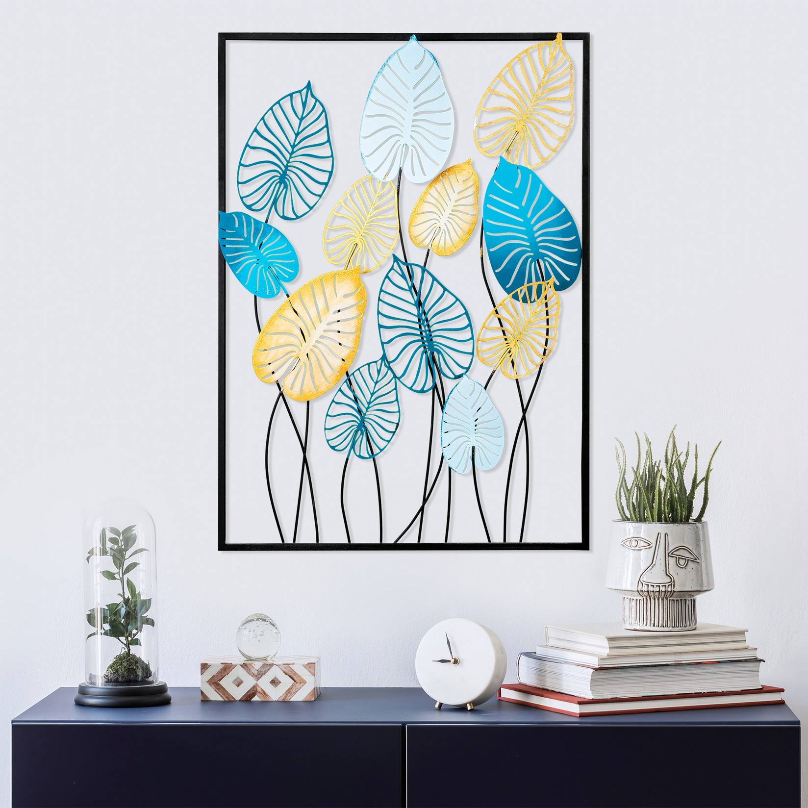 Zidna dekoracija Atmi 2, 50x70 cm, Šarena