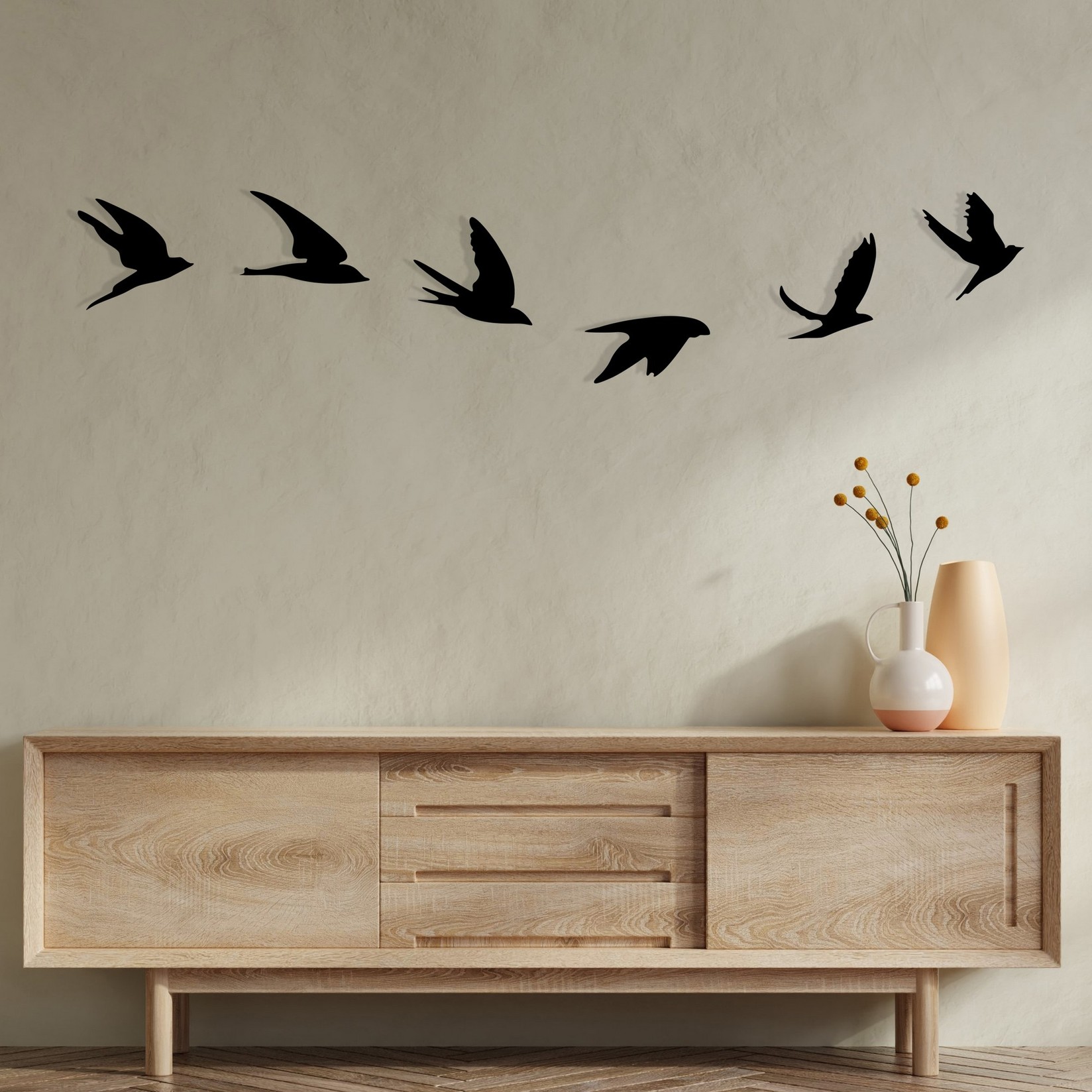 Wallity Zidna dekoracija Umudo, 1,2 mm, Crna