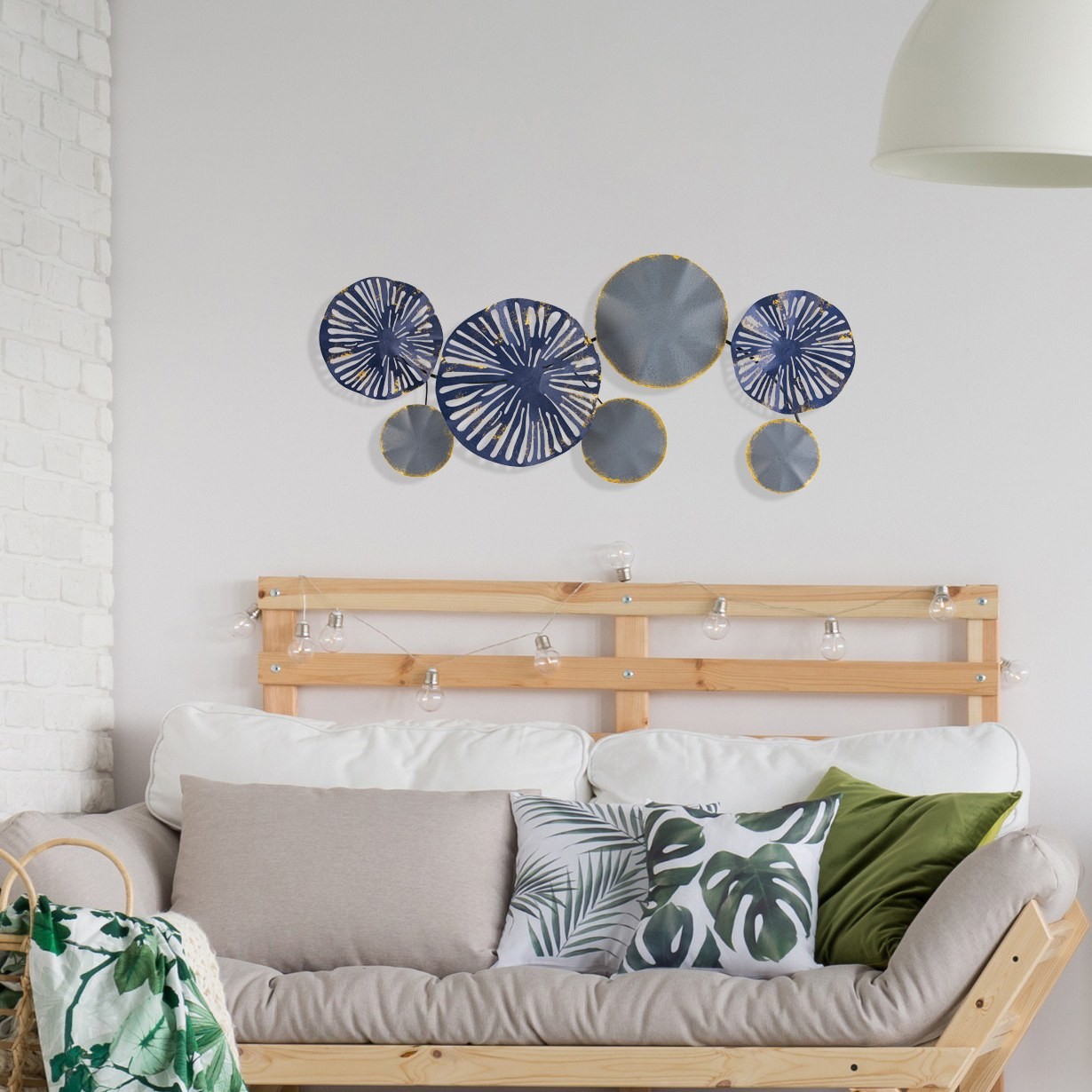 Zidna dekoracija Astrid, 79x8x35 cm, Šarena