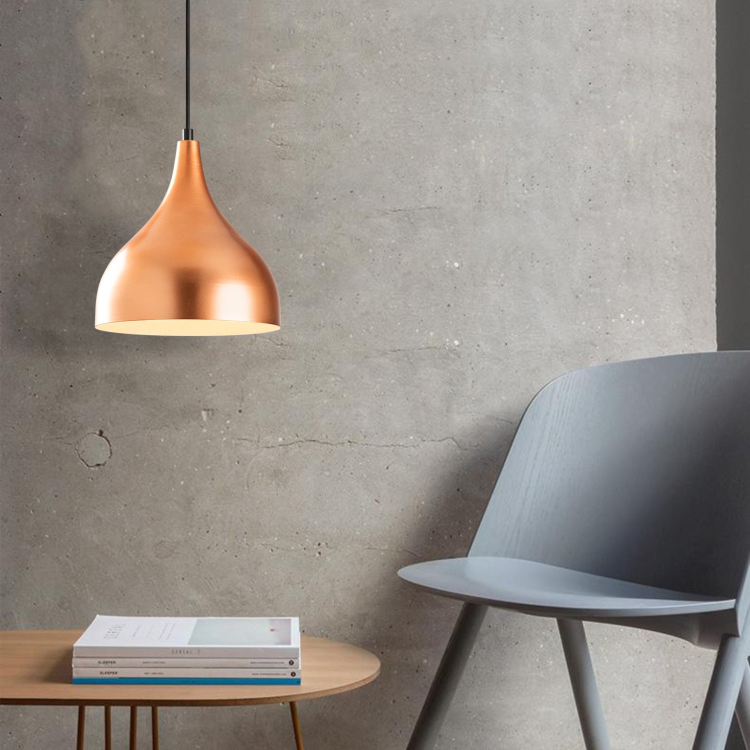 Opviq Luster Saglam-3726, 26 cm, E27, Bakrena boja