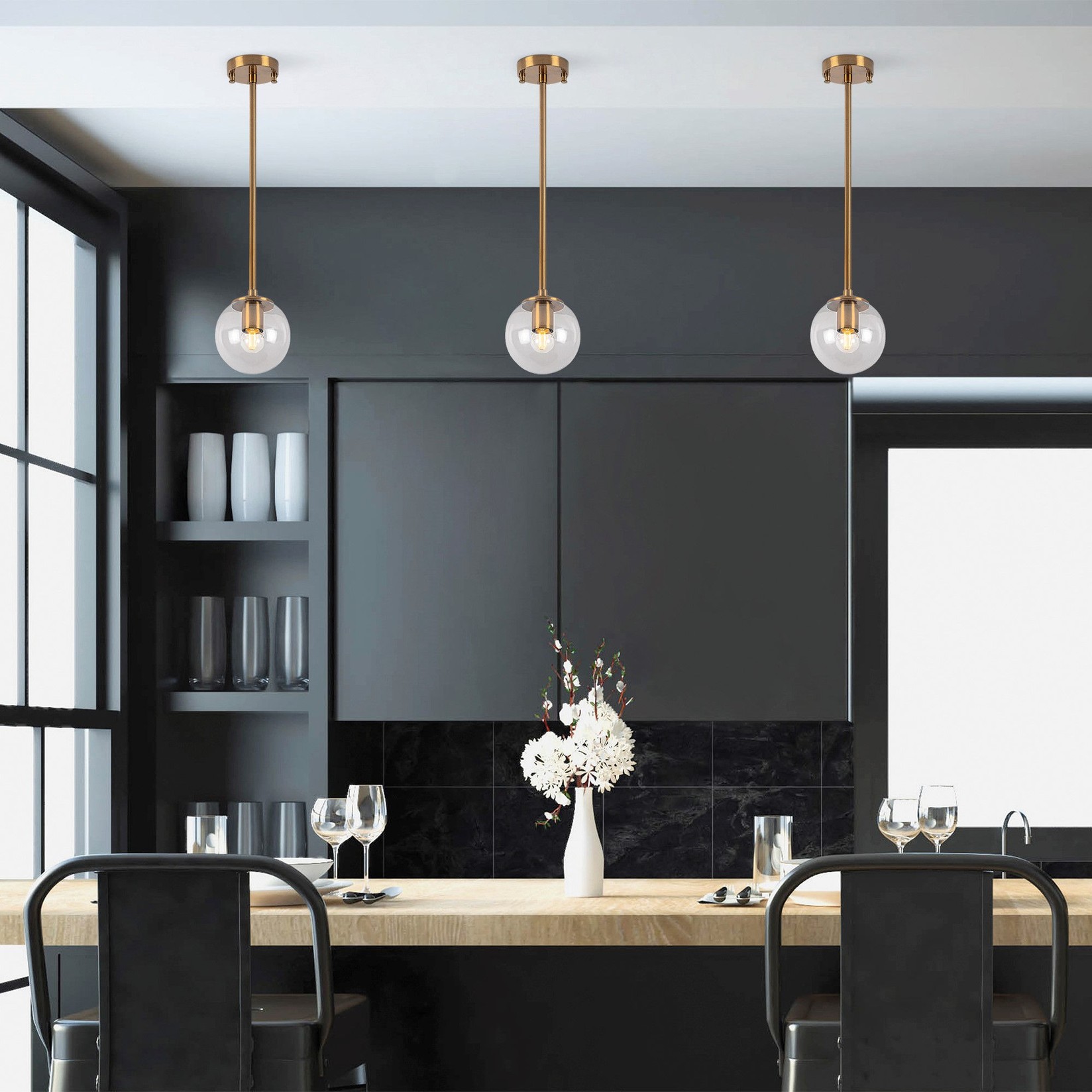 Opviq Luster Akkas-10010, 15x15x61 cm, E14, 40W