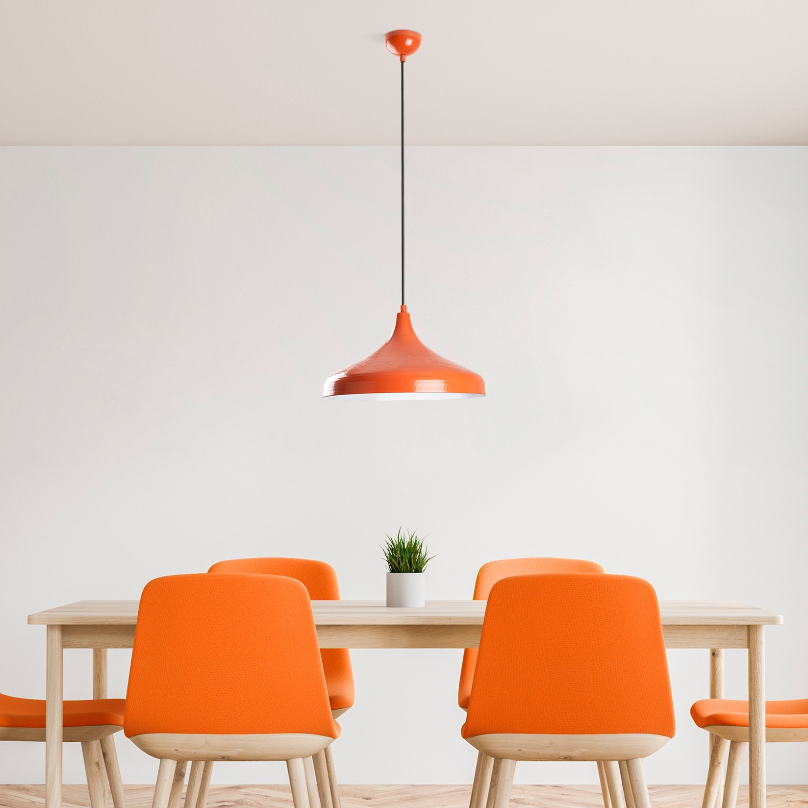 Opviq Luster tetovaža, 22-118 cm, O36 cm, E27, narandžasta