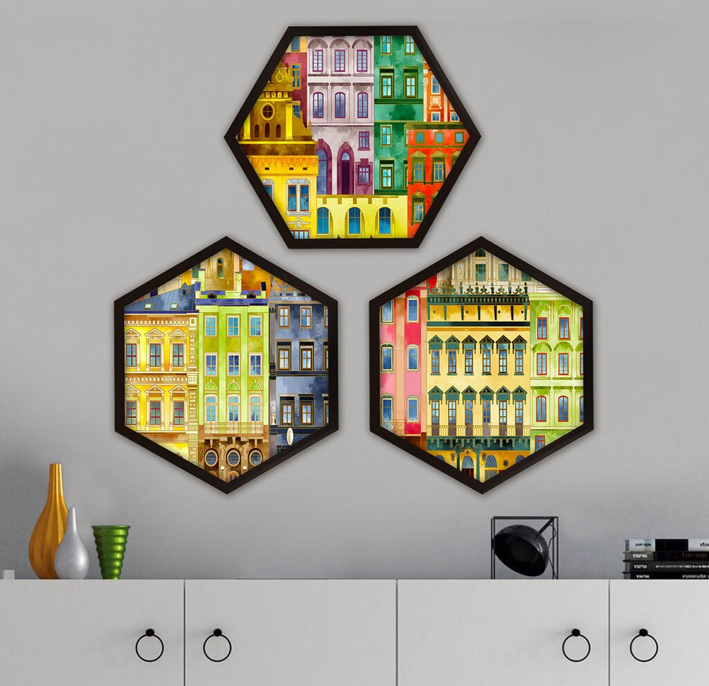 Wallity Uokvirena slika 6GEN376404, 35x35 cm, 3 dijela