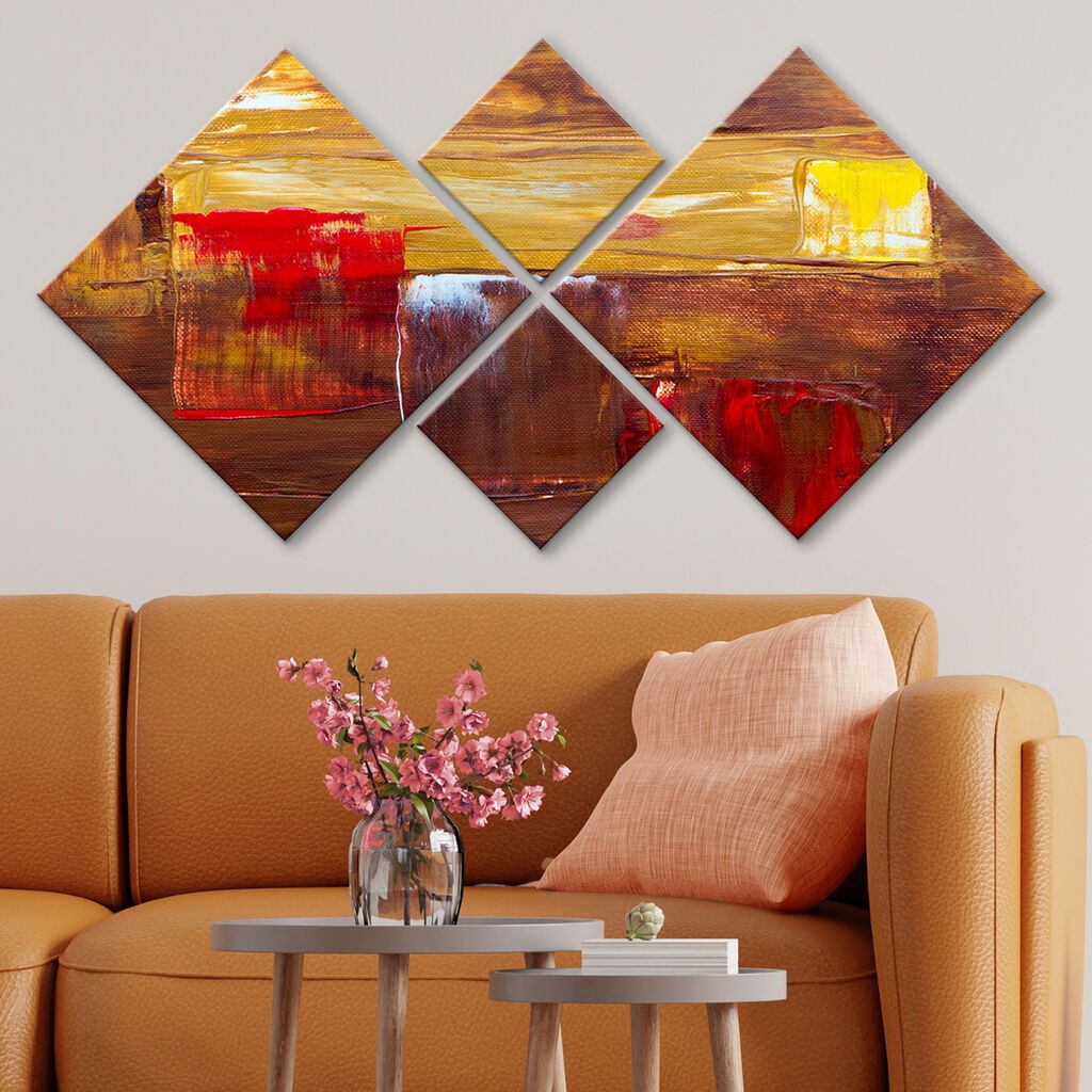 Wallity slika 4MDF1427684, 60x115 cm, 4 dijela