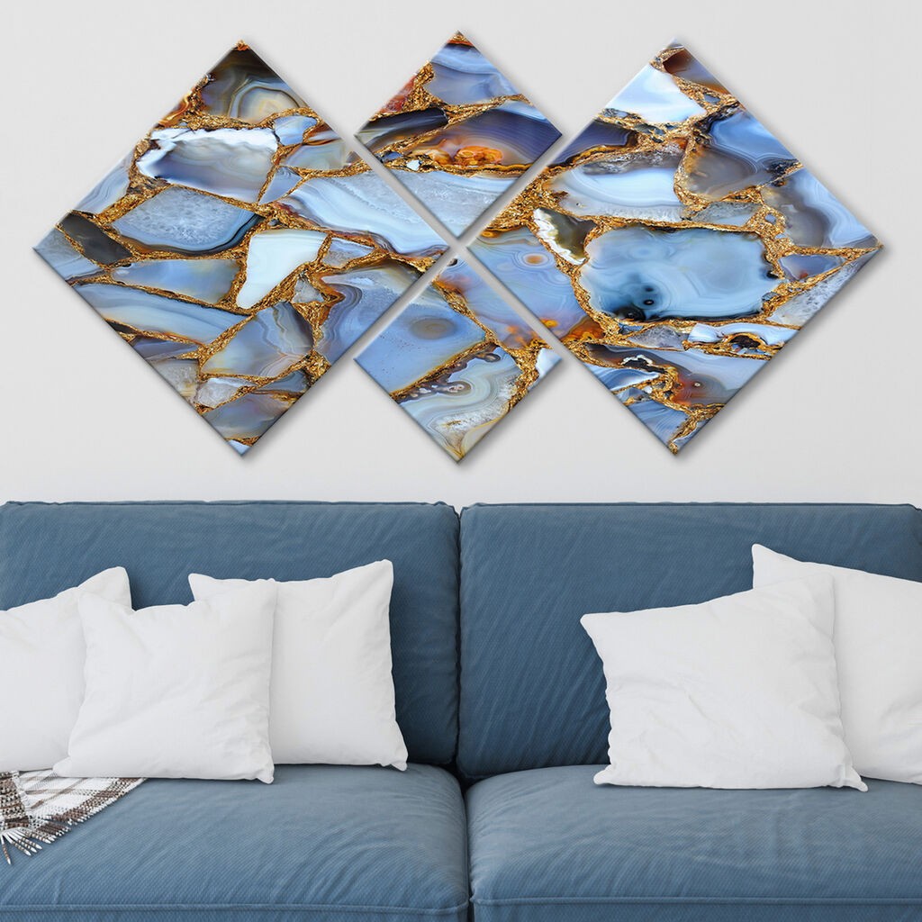 Wallity slika 4MDF1096423562, 60x115 cm, 4 dijela