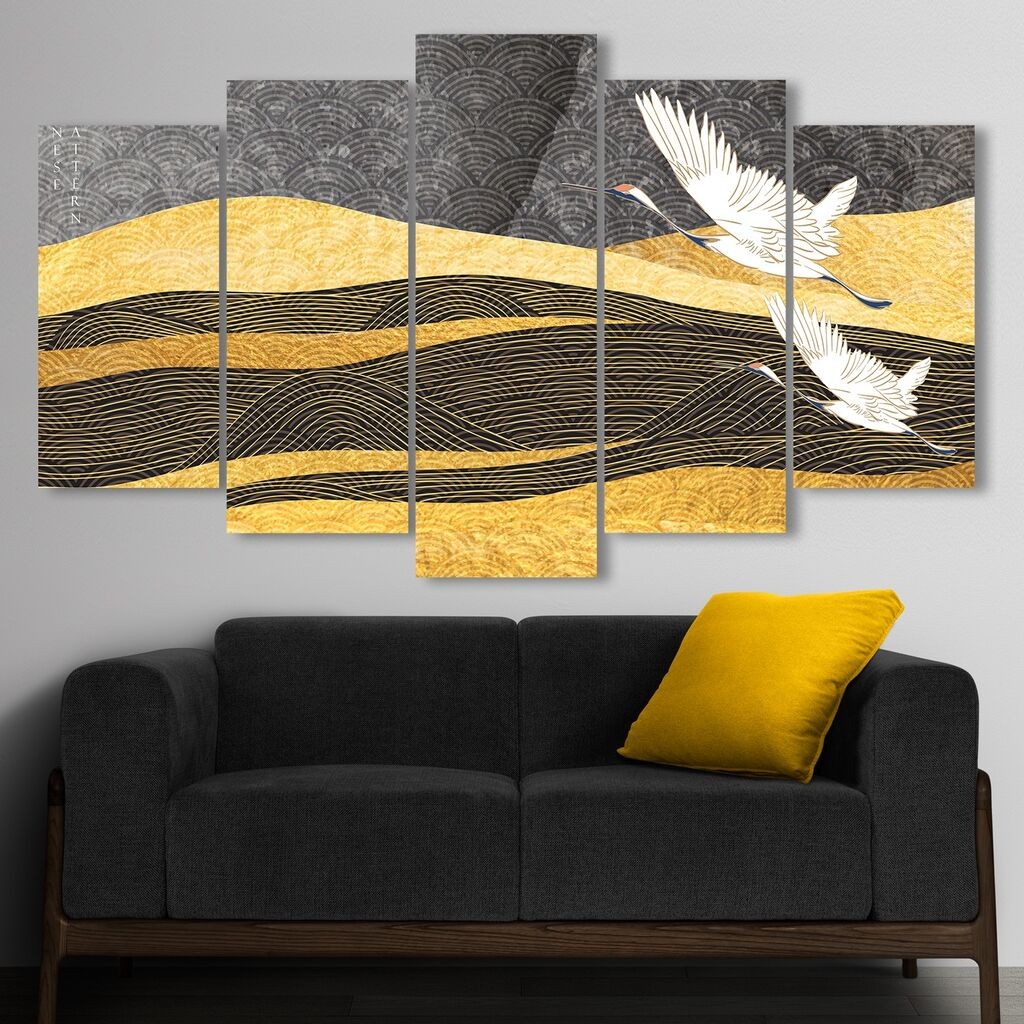 Wallity slika 5MDF4593_60100, 100x60 cm, 5 dijelova